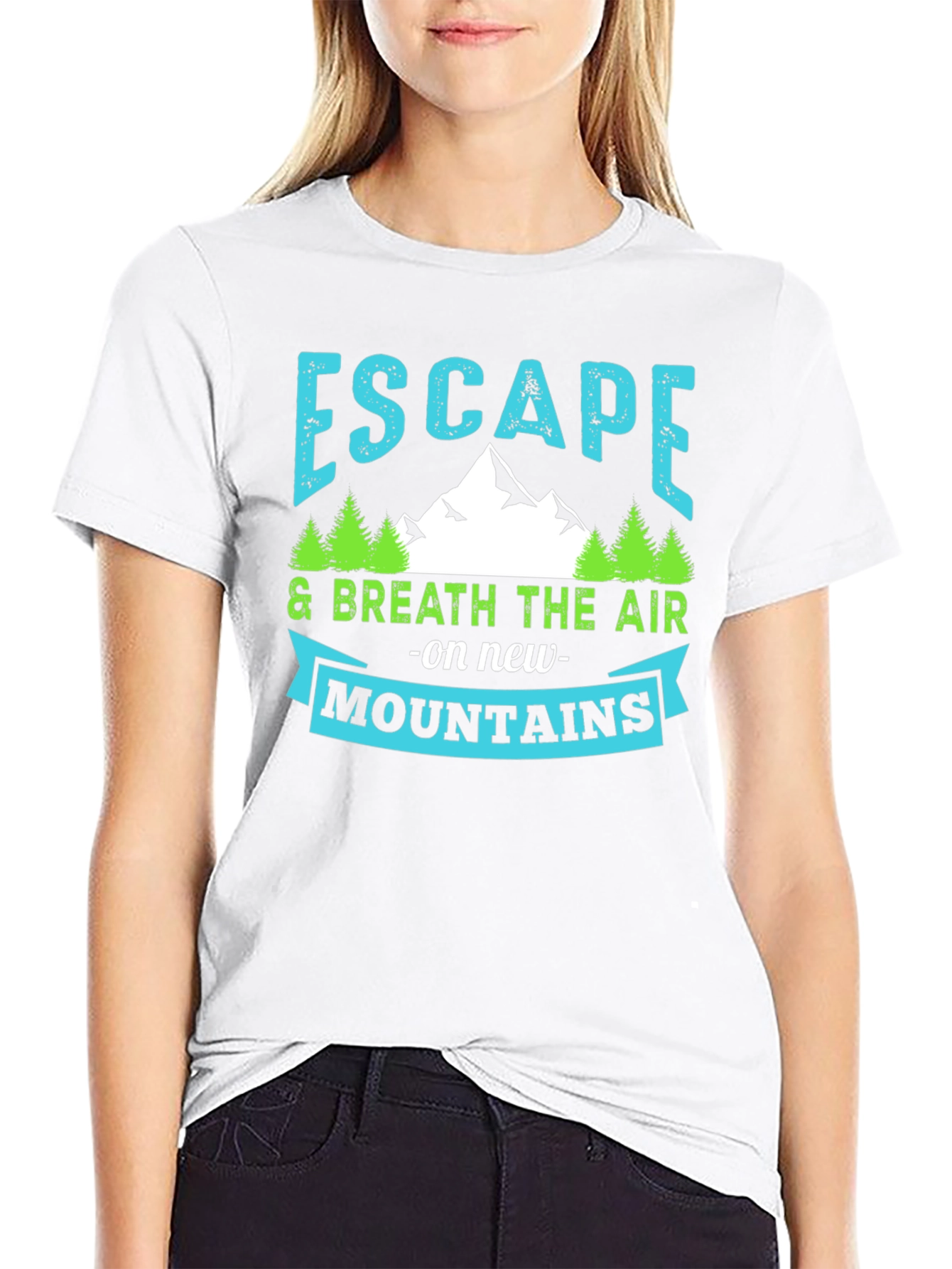 Escape to New Mountains Graphic T-Shirt