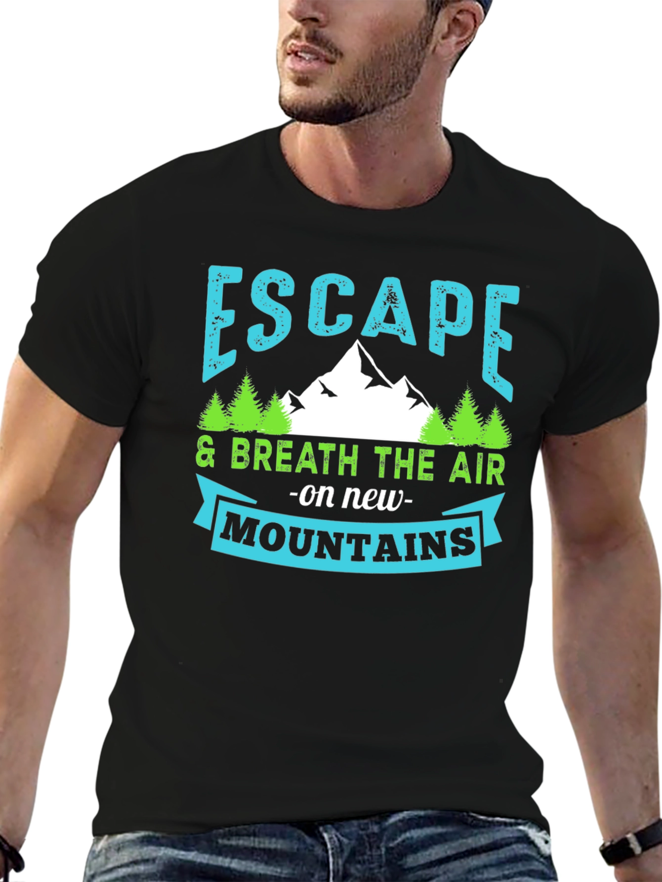 Escape to New Mountains Graphic T-Shirt