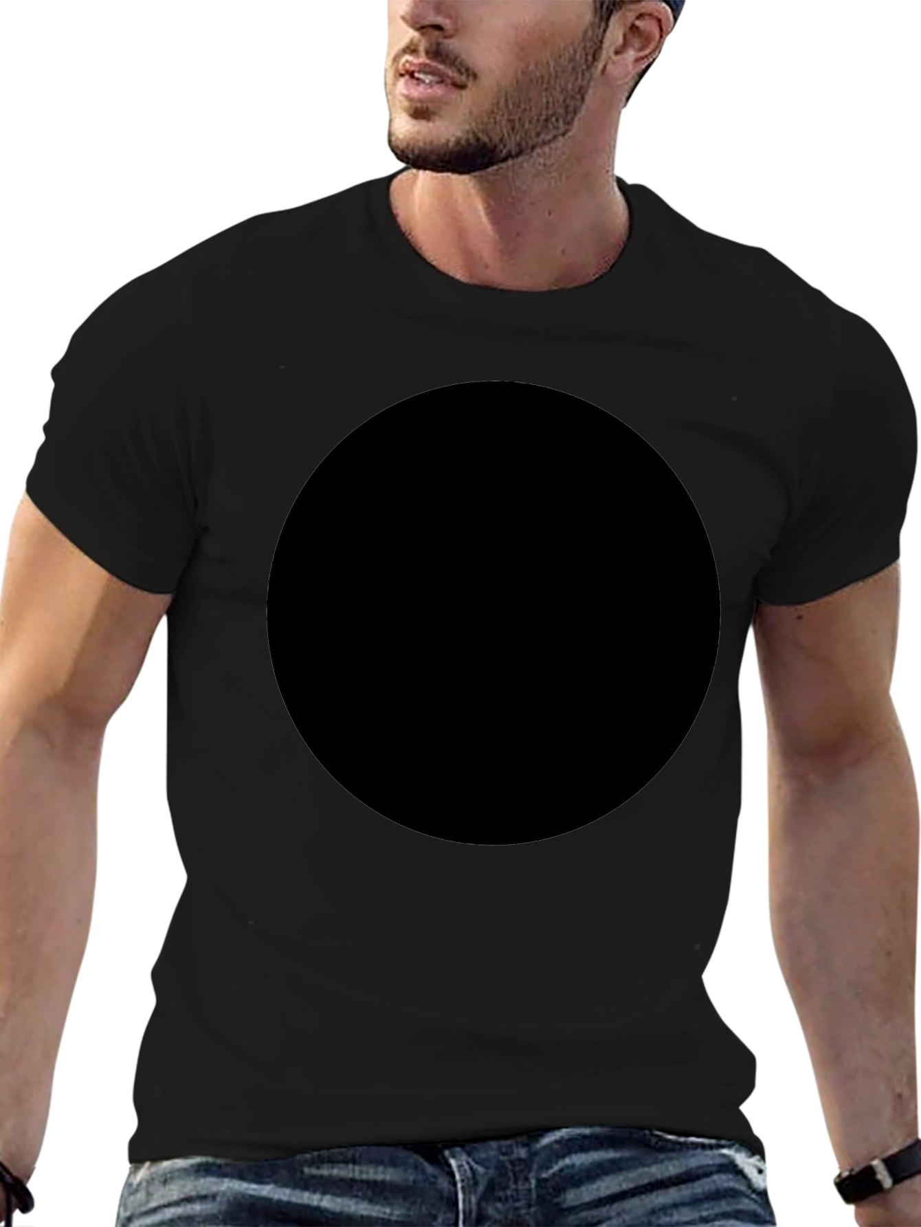 Mens Black T-Shirt - Casual Comfort