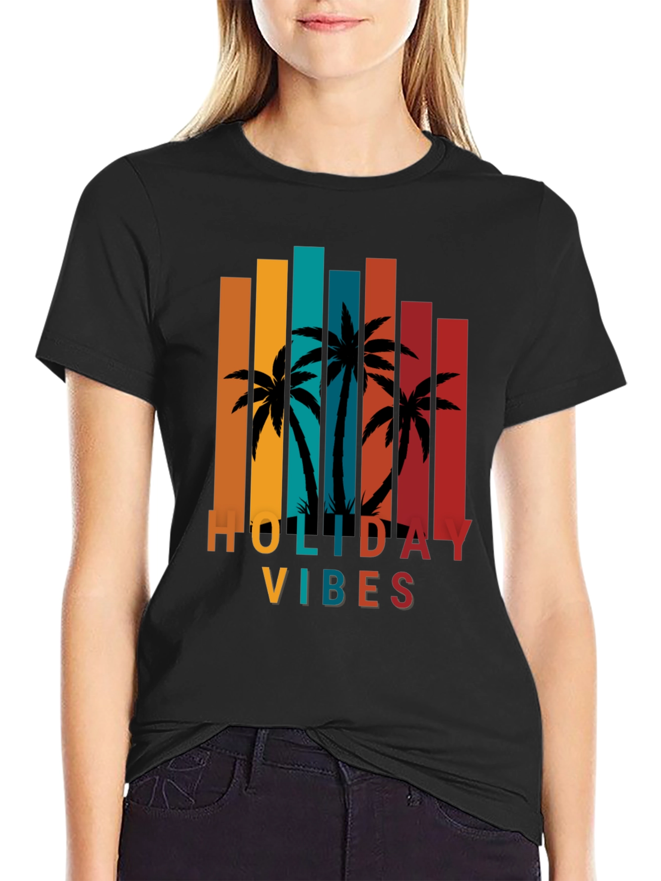Holiday Vibes Palm Tree T-Shirt