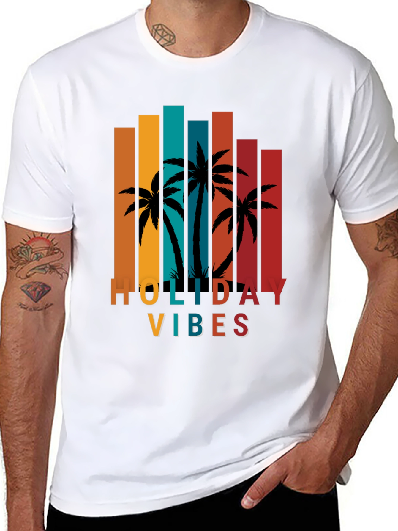 Holiday Vibes Palm Tree T-Shirt