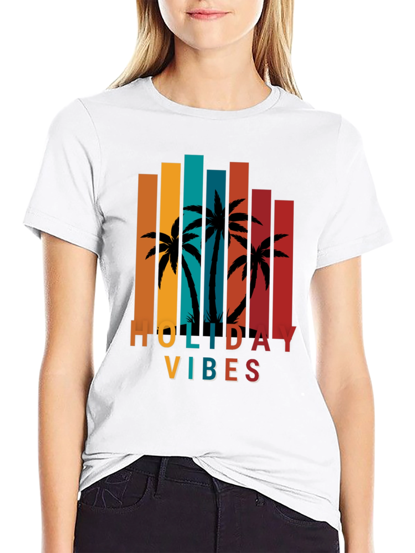 Holiday Vibes Palm Tree T-Shirt