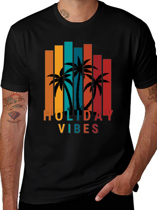 Holiday Vibes Palm Tree T-Shirt