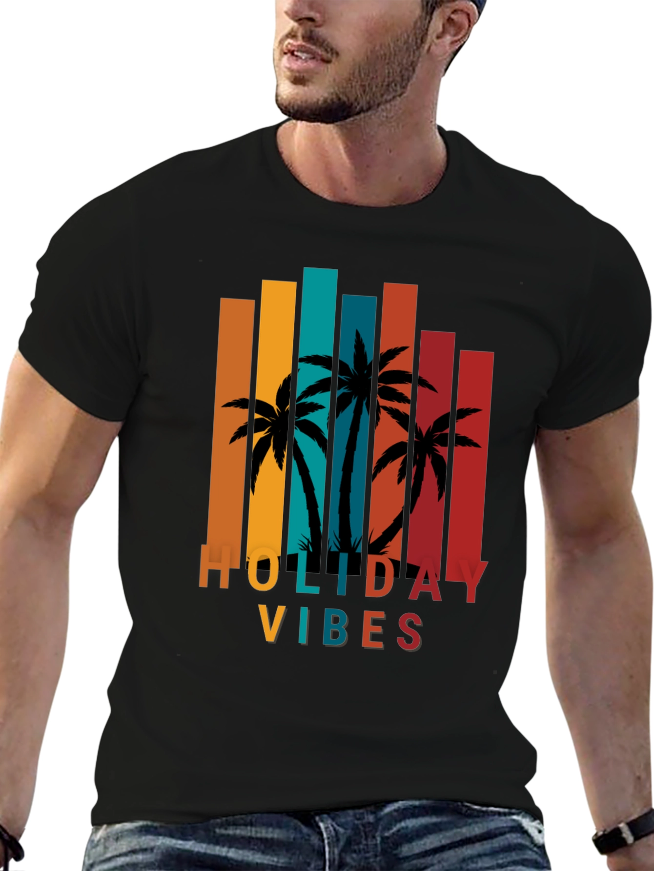 Holiday Vibes Palm Tree T-Shirt