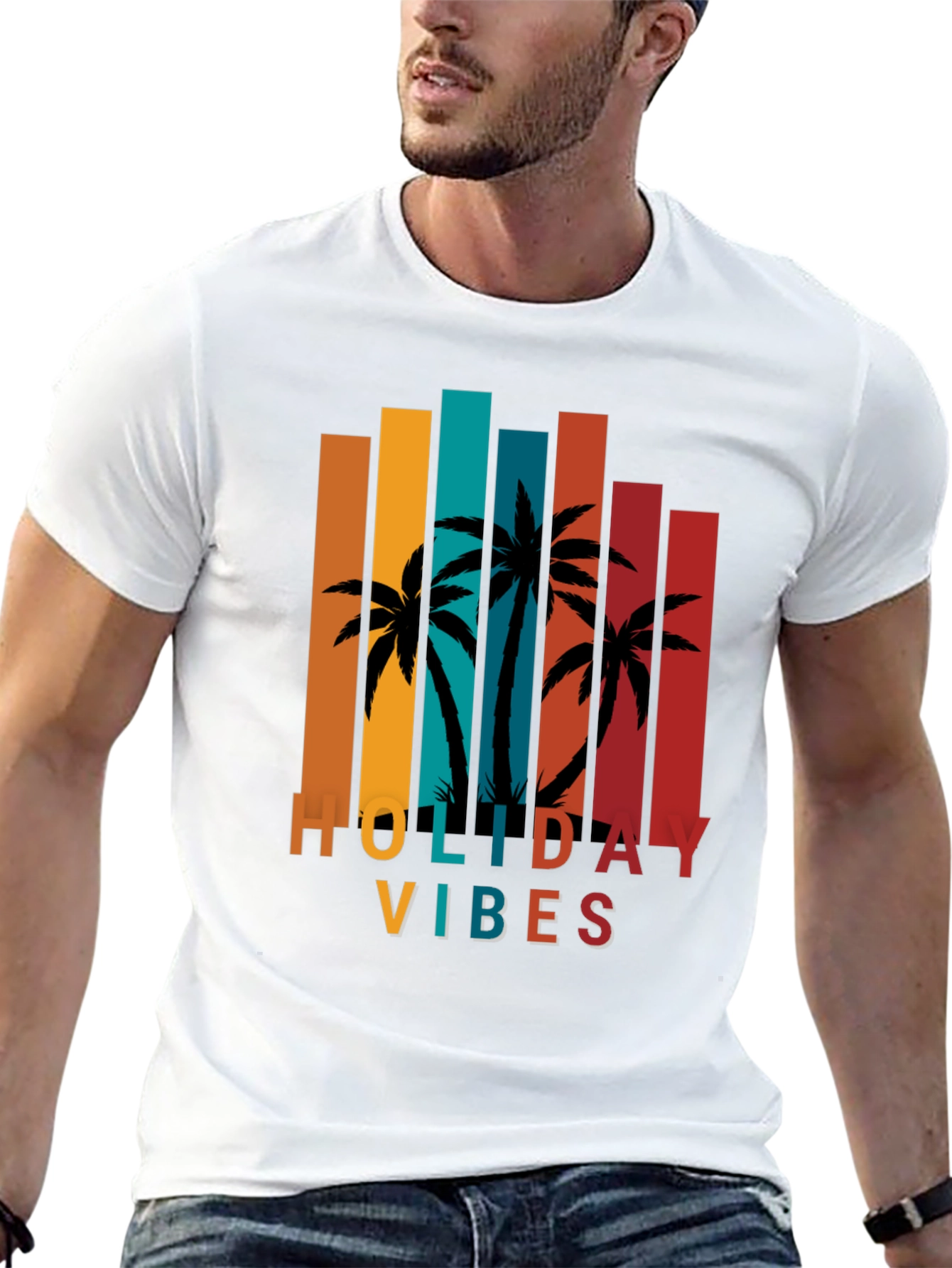 Holiday Vibes Palm Tree T-Shirt