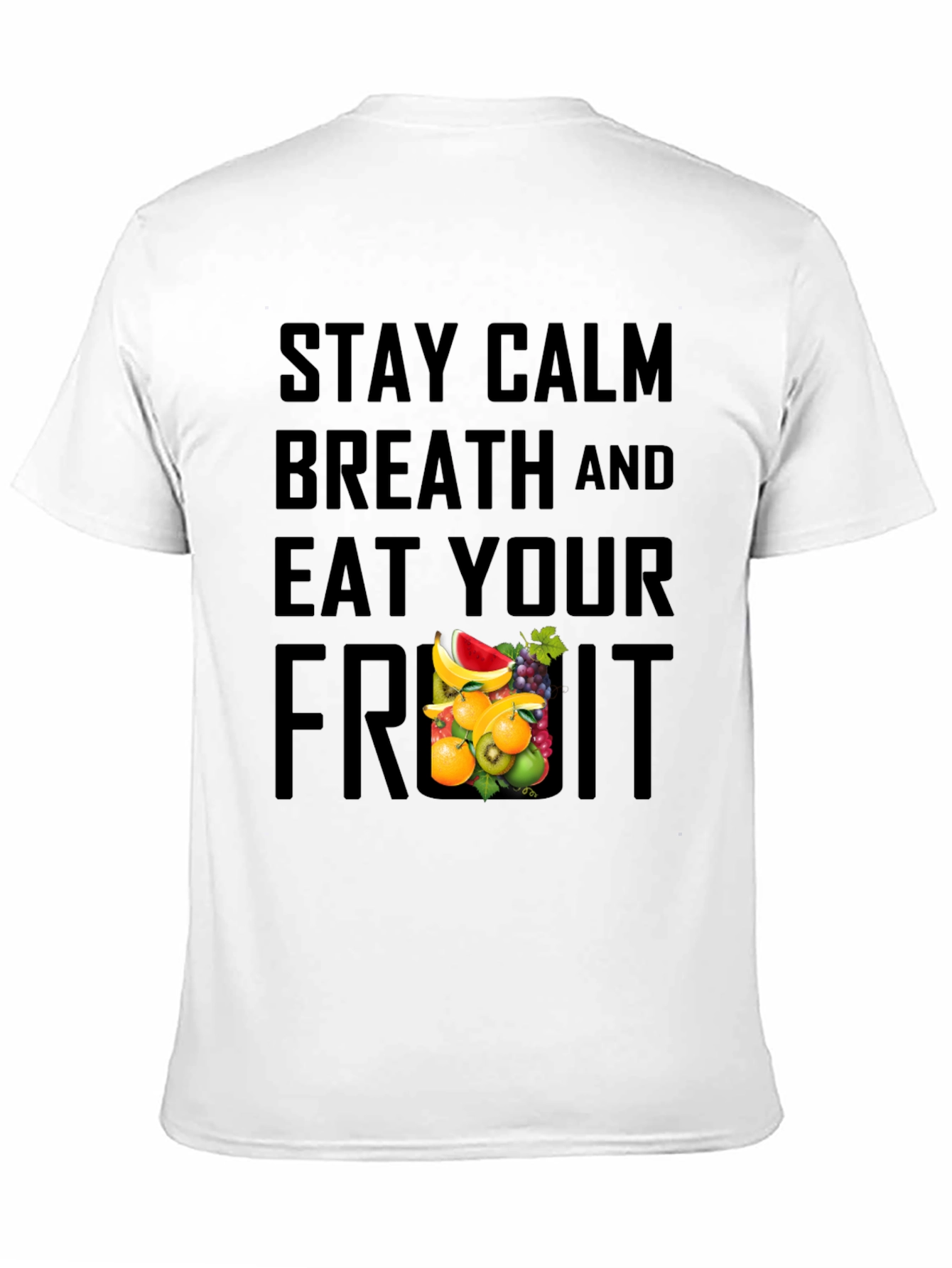 Stay Calm Eat Fruit Graphic Tee