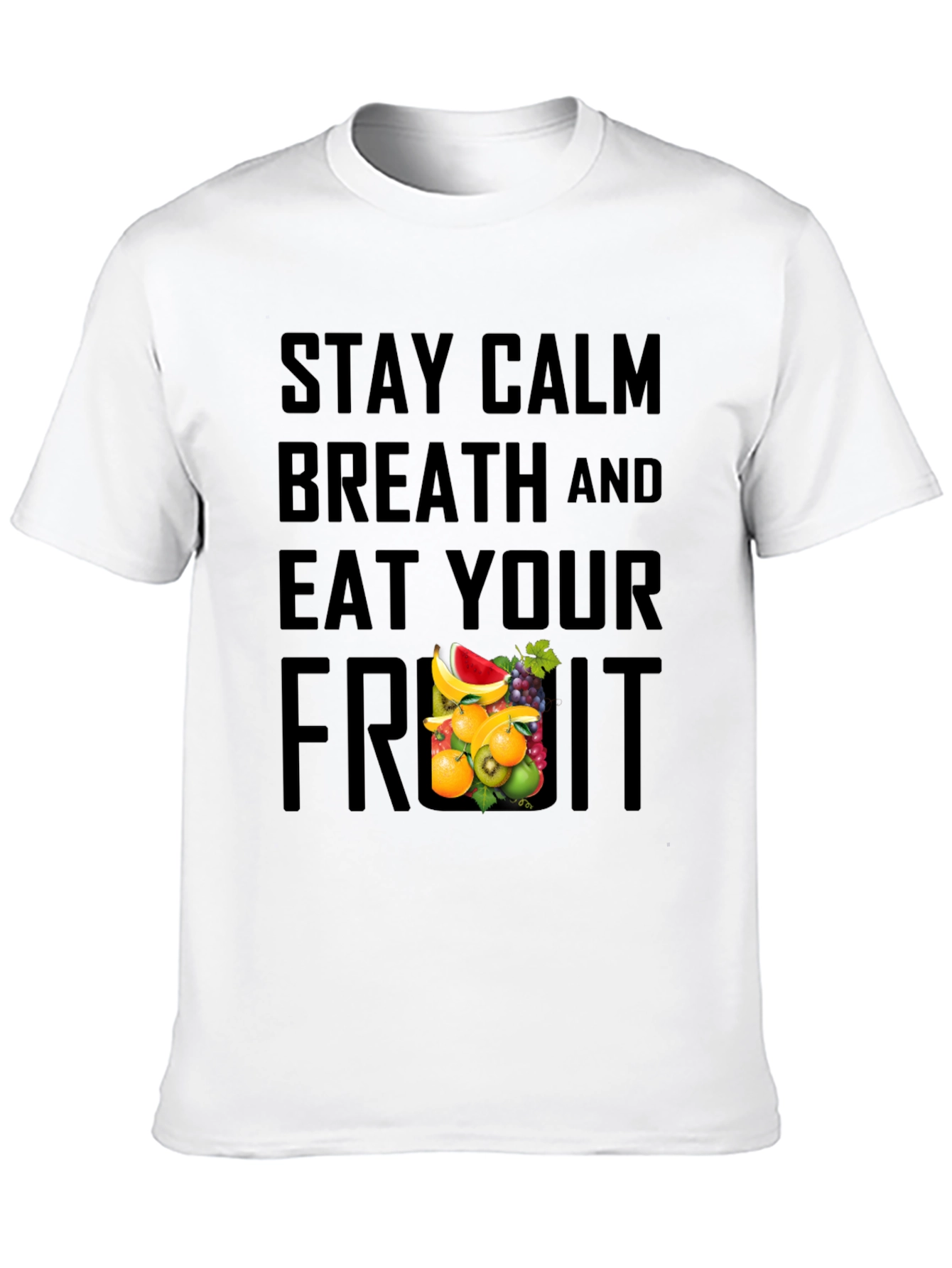 Stay Calm Eat Fruit Graphic Tee