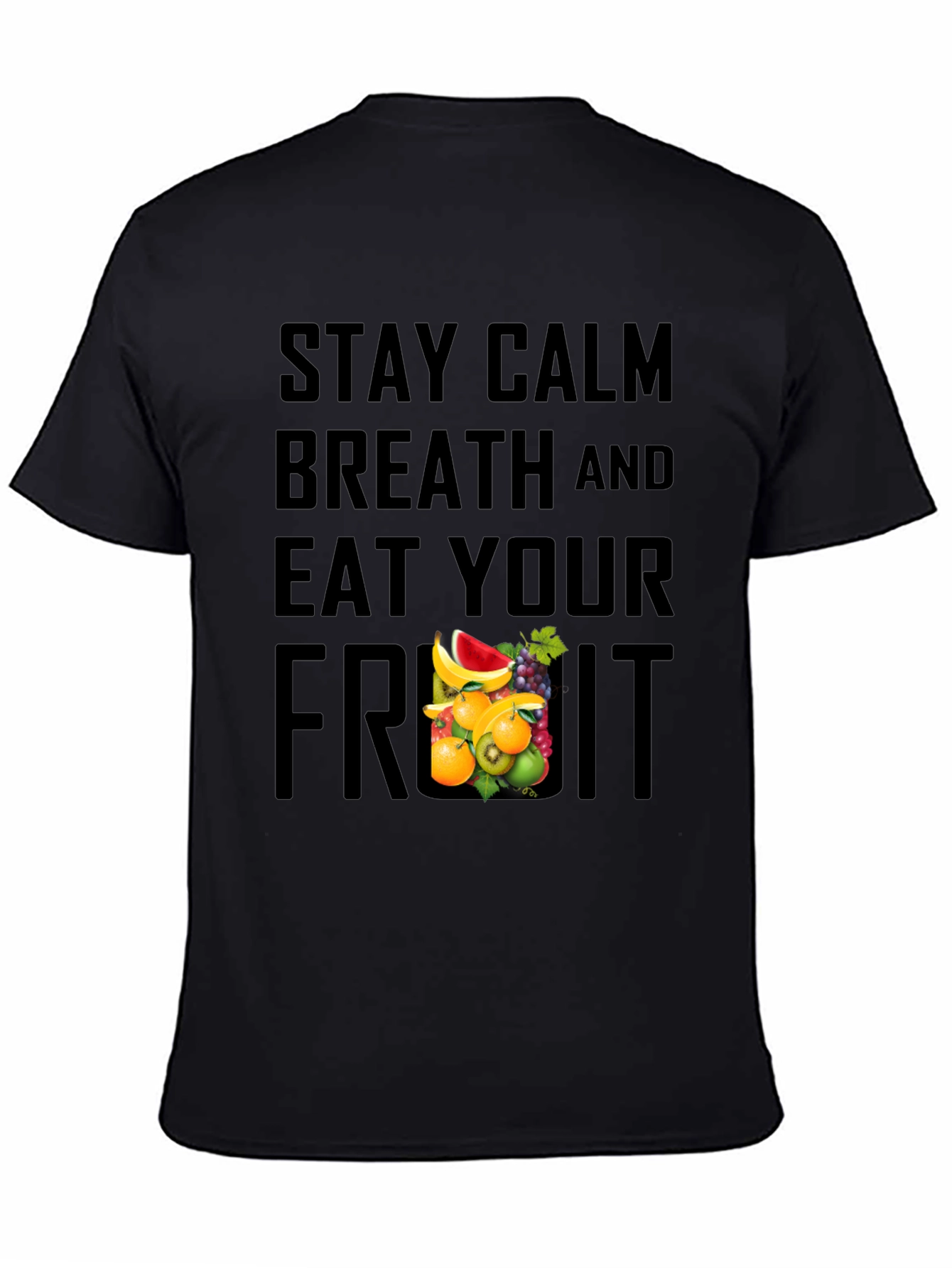 Stay Calm Eat Fruit Graphic Tee