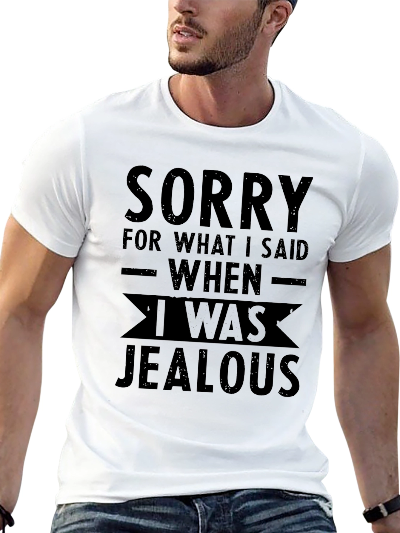 Sorry Jealousy Graphic Tee - Unisex Black T-Shirt