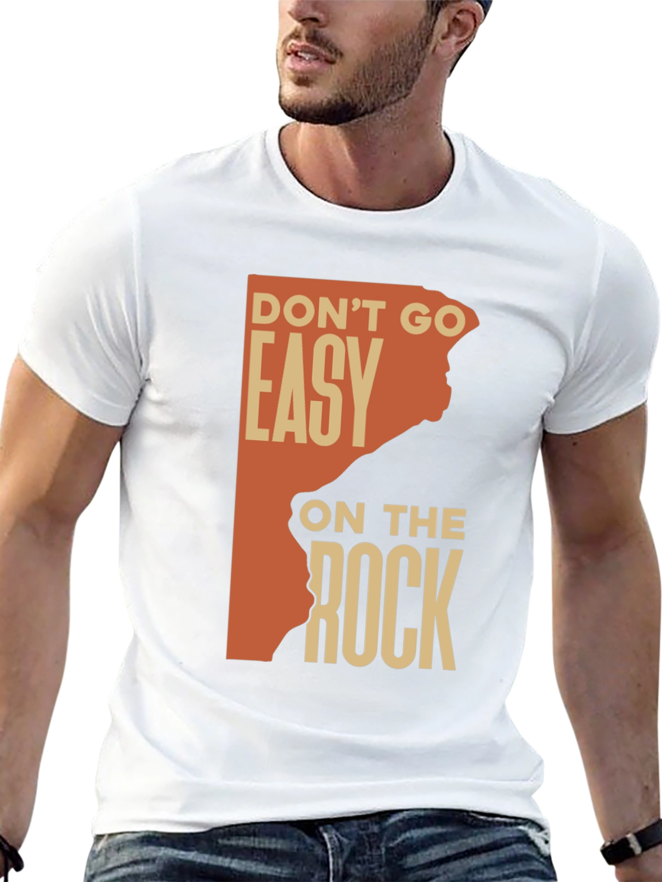 Dont Go Easy On The Rock Graphic Tee