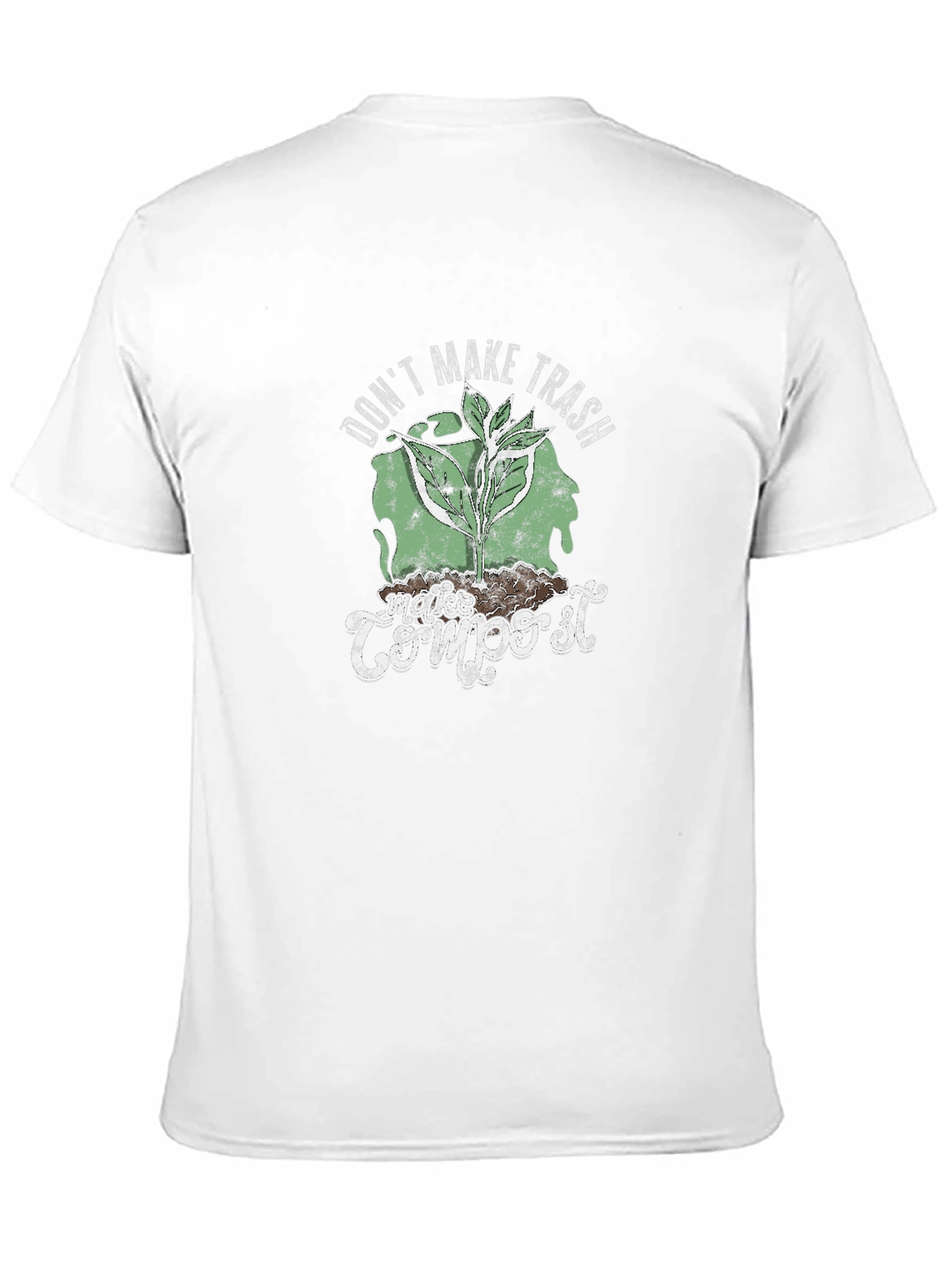 Eco-Friendly Dont Make Trash Make Compost Black T-Shirt