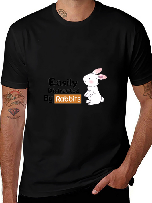 Easily Distracted By Rabbits Graphic Tee