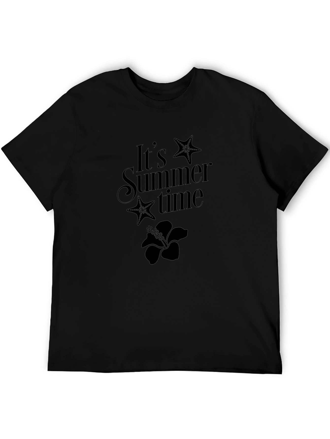 Its Summer Time T-Shirt - Black Graphic Tee