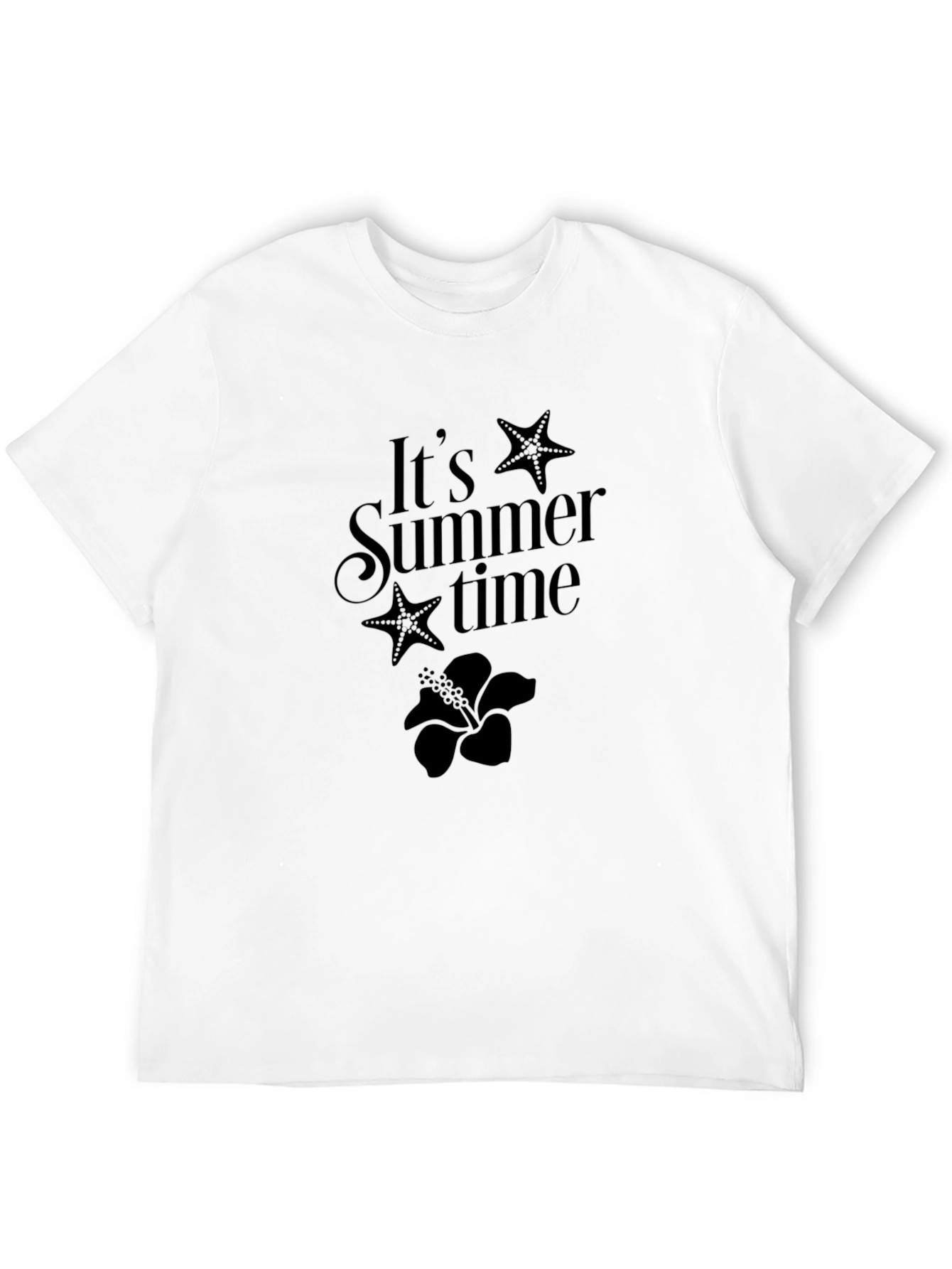 Its Summer Time T-Shirt - Black Graphic Tee