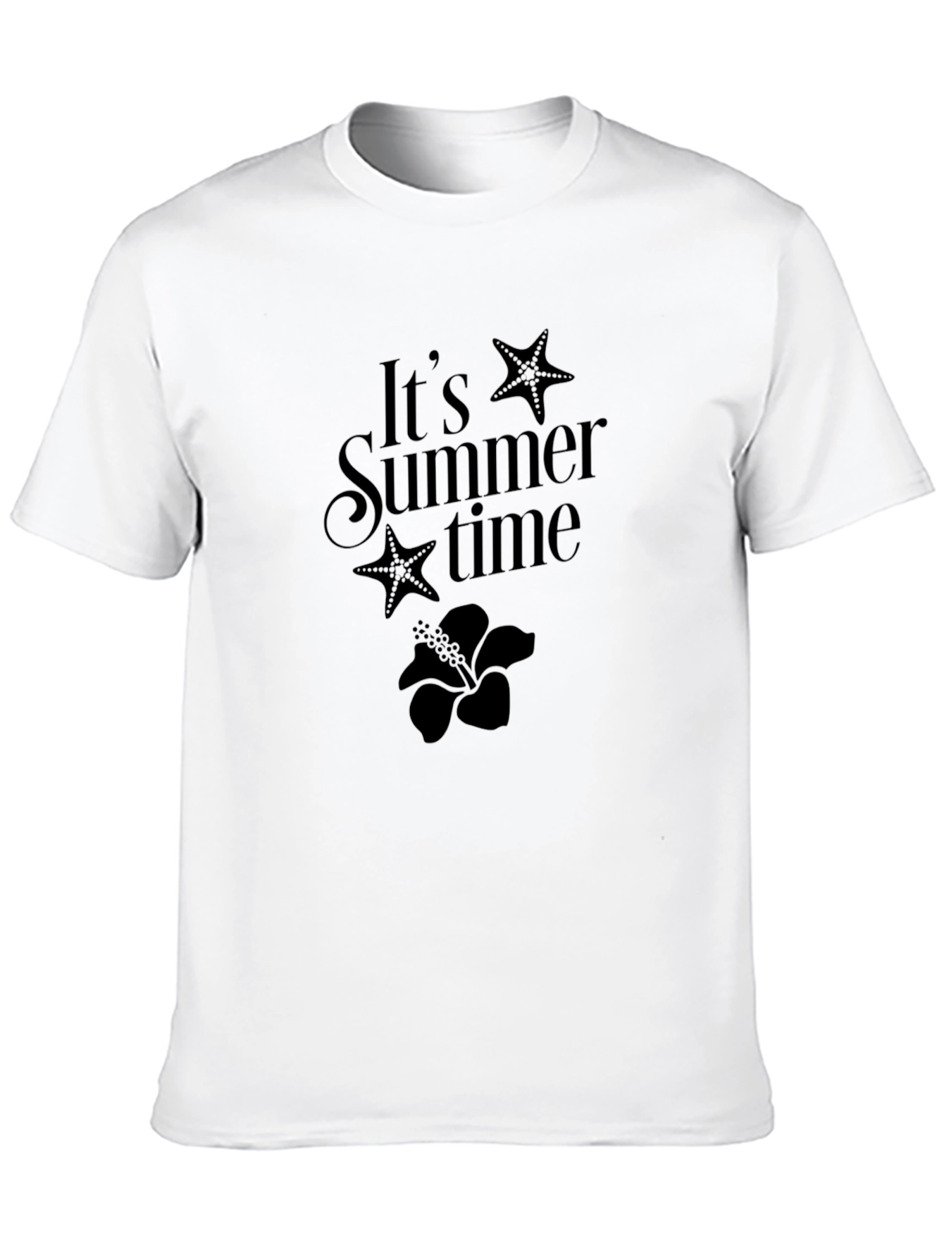 Its Summer Time T-Shirt - Black Graphic Tee