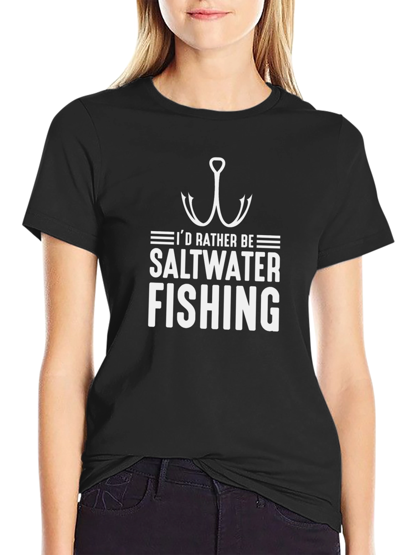 Saltwater Fishing T-Shirt - Hook Design