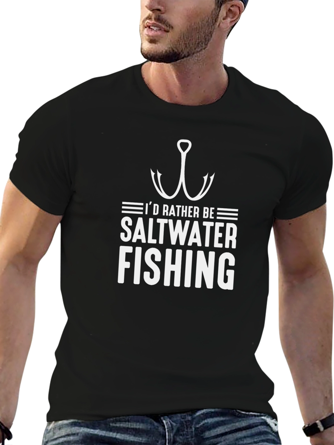 Saltwater Fishing T-Shirt - Hook Design