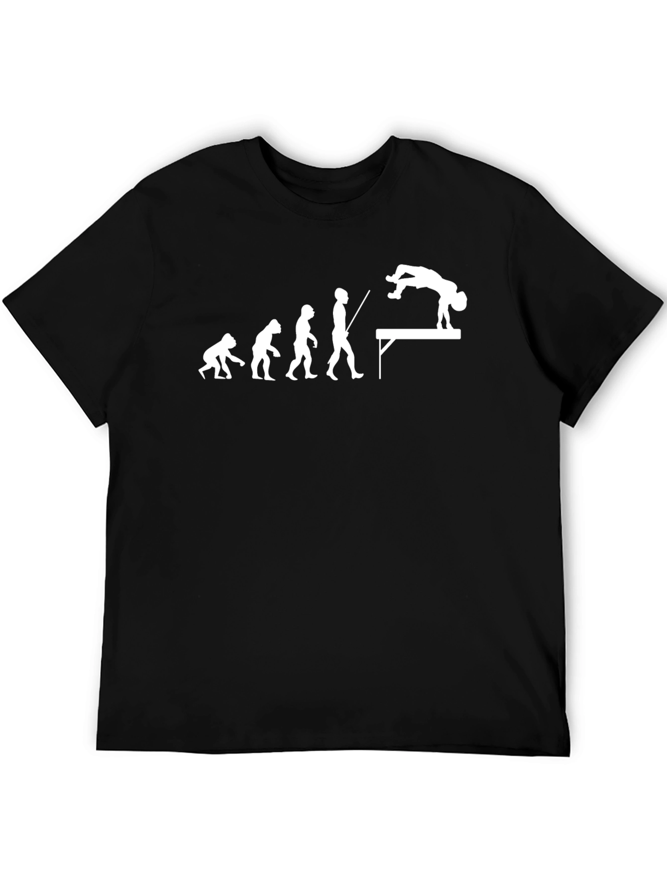 Evolution of Vaulting Black T-Shirt