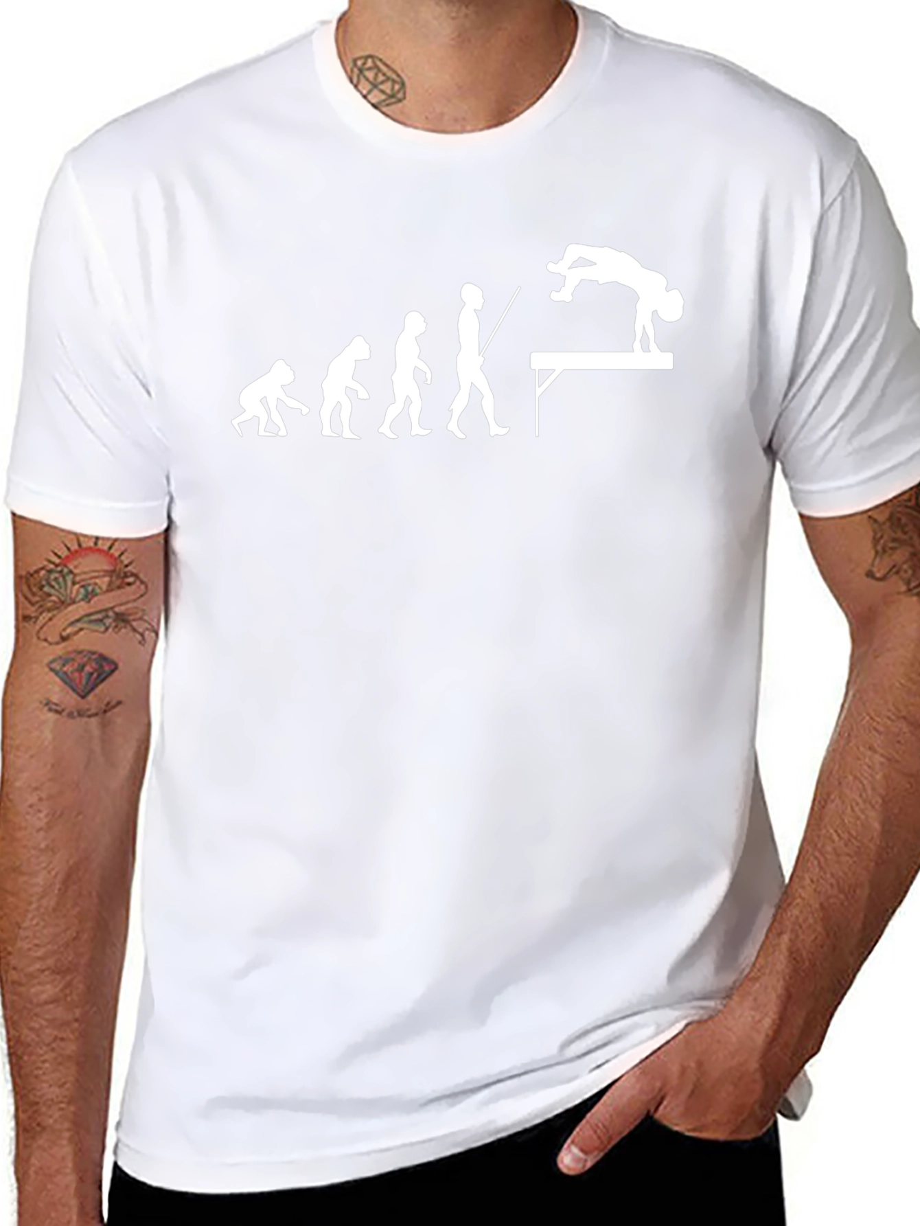 Evolution of Vaulting Black T-Shirt