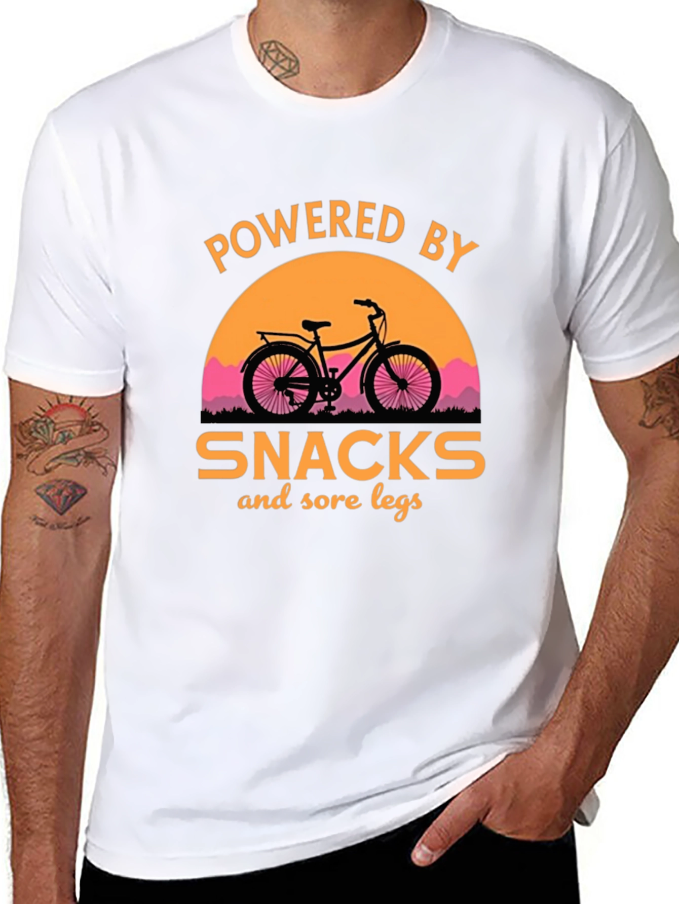 Powered by Snacks T-Shirt - Cycling Tee