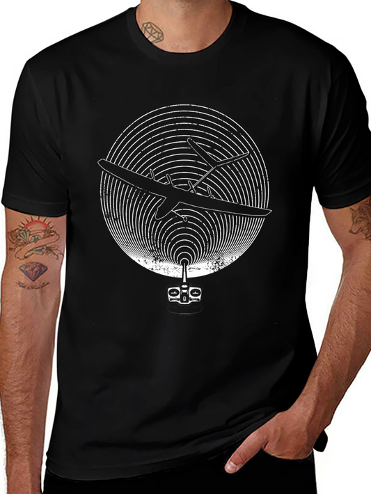 Vintage Airplane T-Shirt - Black Graphic Tee