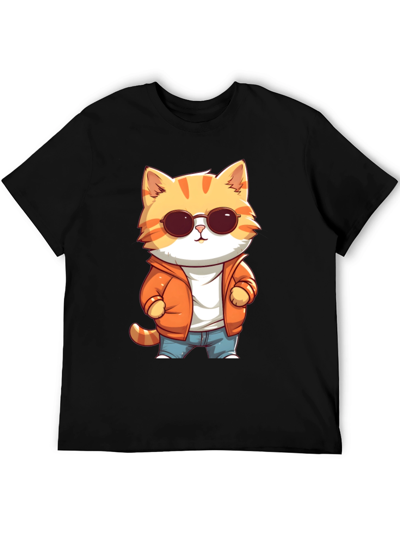 Cool Cat Cartoon Graphic Tee