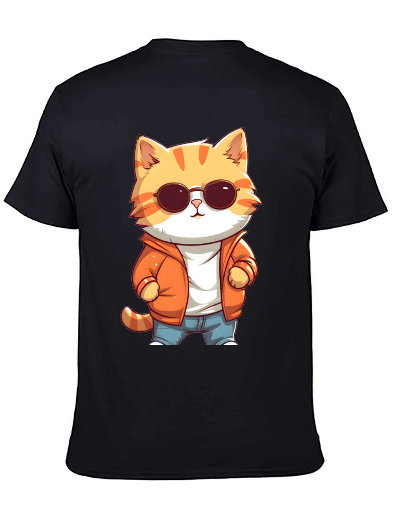 Cool Cat Cartoon Graphic Tee