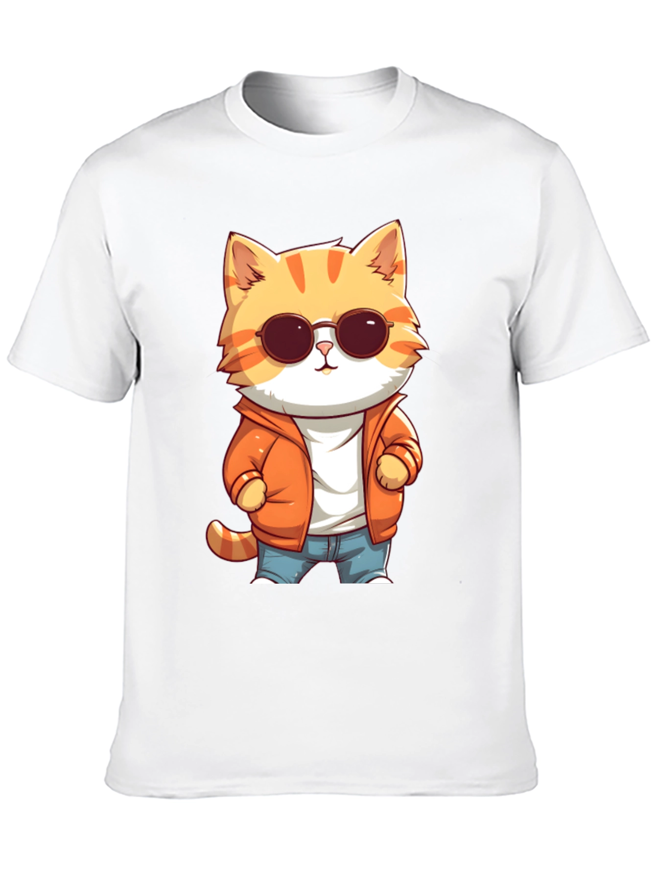 Cool Cat Cartoon Graphic Tee