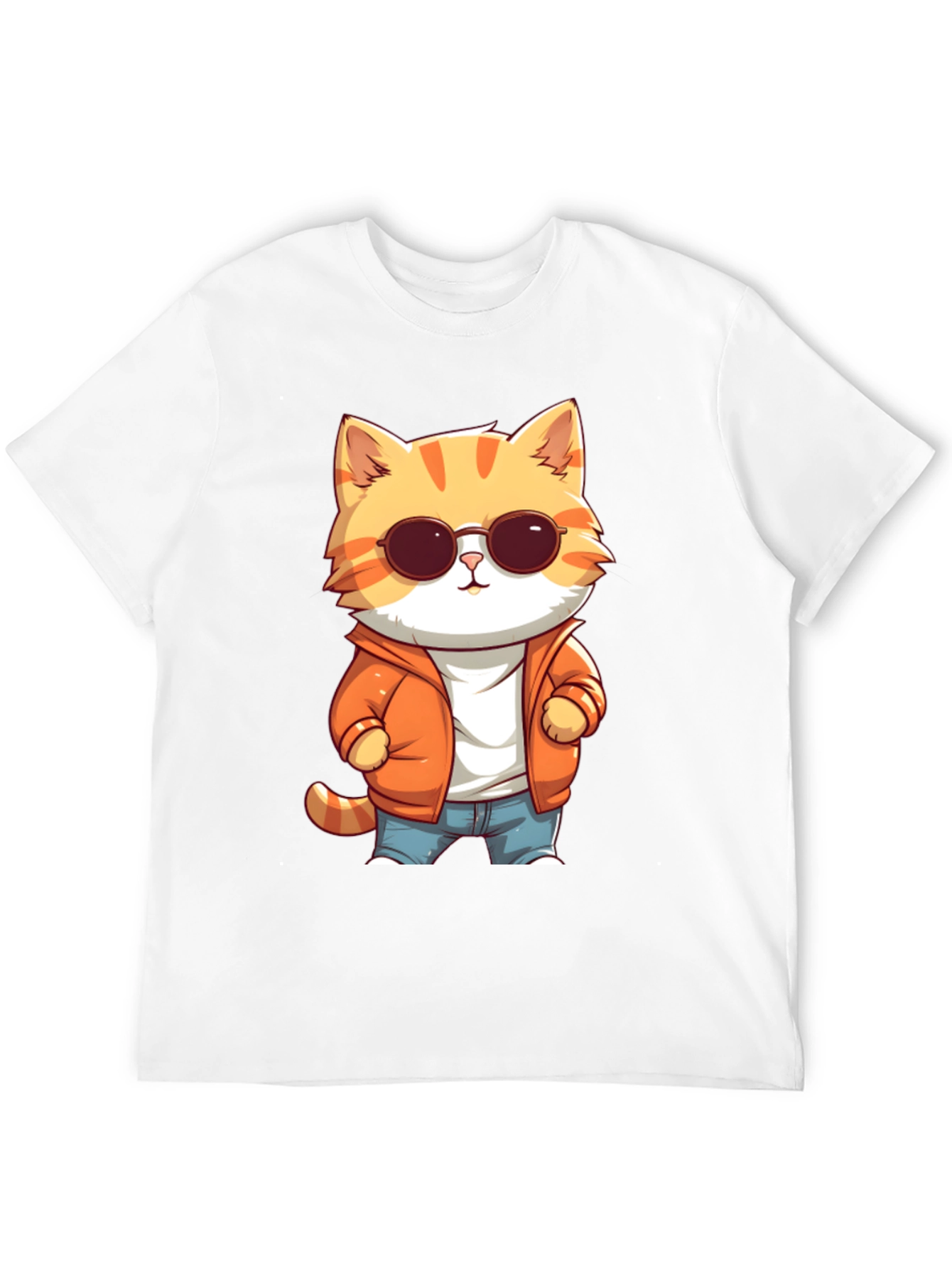 Cool Cat Cartoon Graphic Tee