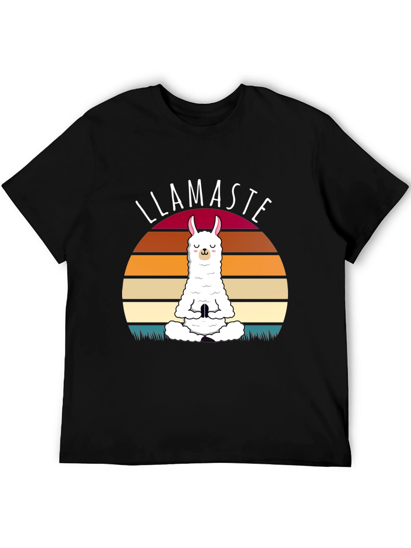 Llamaste Yoga T-Shirt - Meditating Llama Graphic Tee