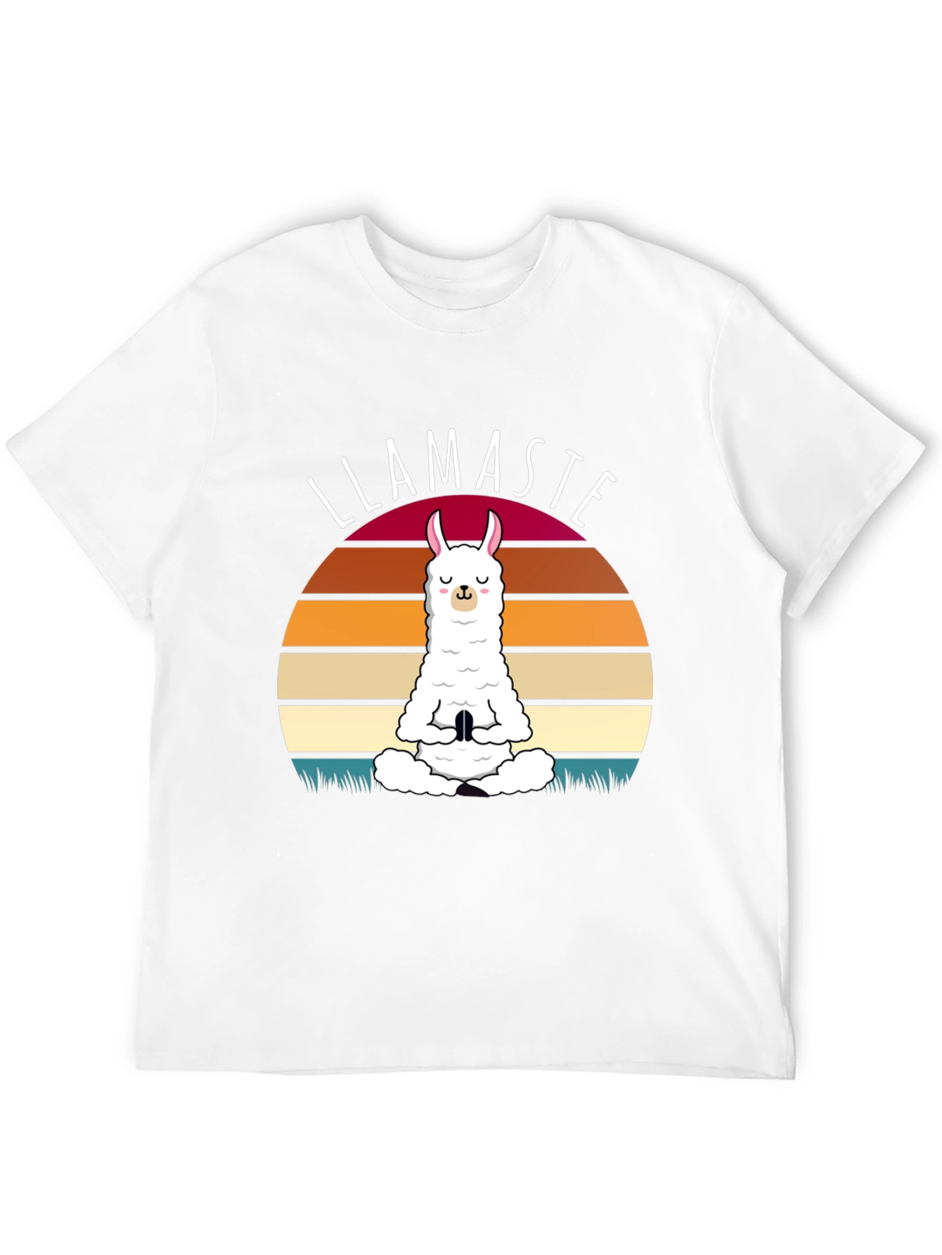 Llamaste Yoga T-Shirt - Meditating Llama Graphic Tee