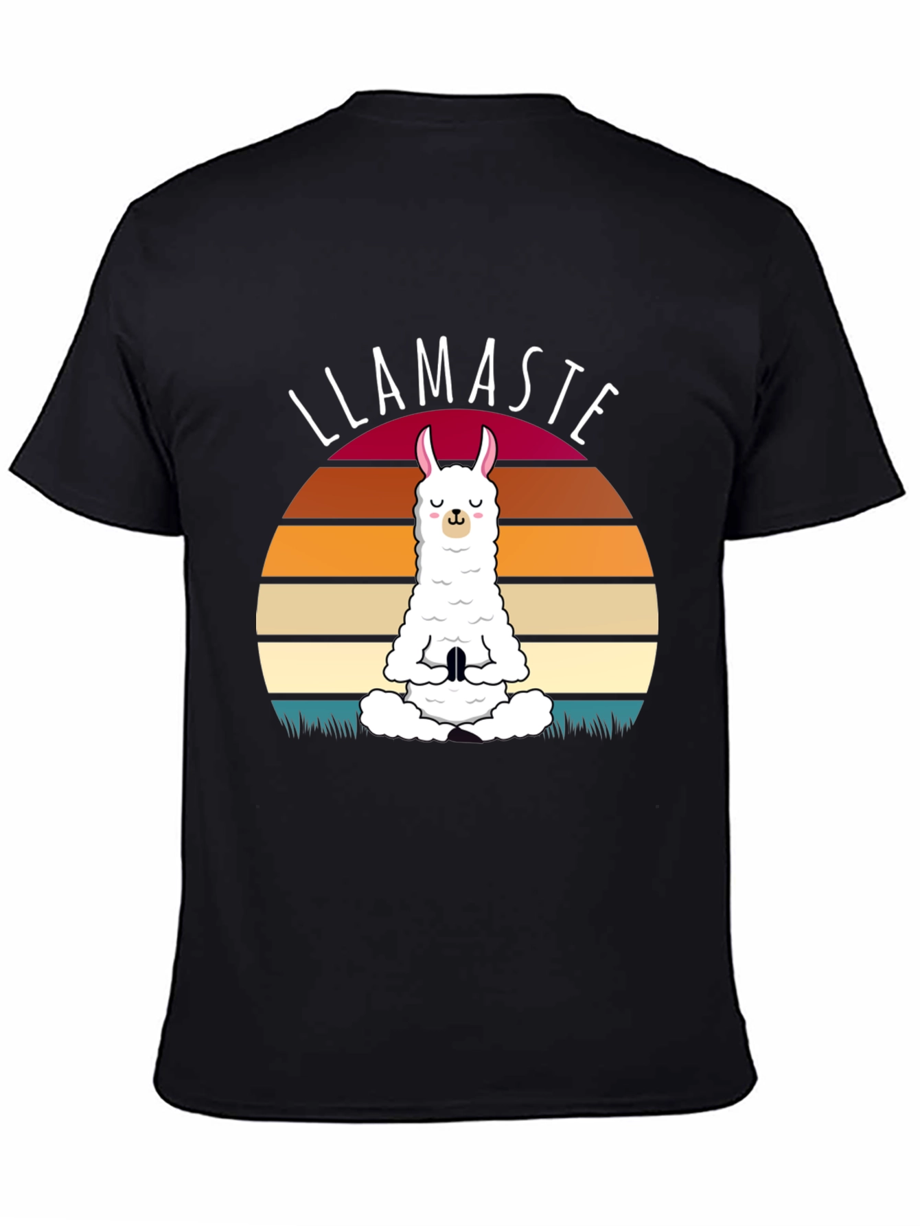 Llamaste Yoga T-Shirt - Meditating Llama Graphic Tee