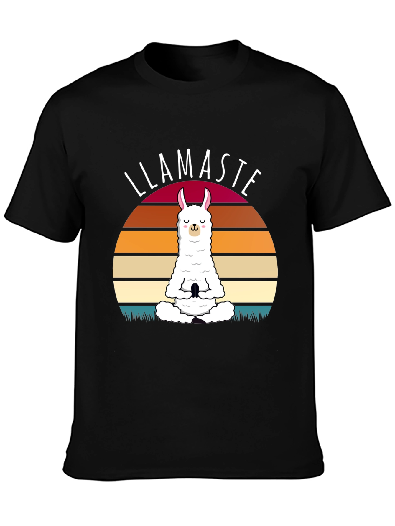 Llamaste Yoga T-Shirt - Meditating Llama Graphic Tee