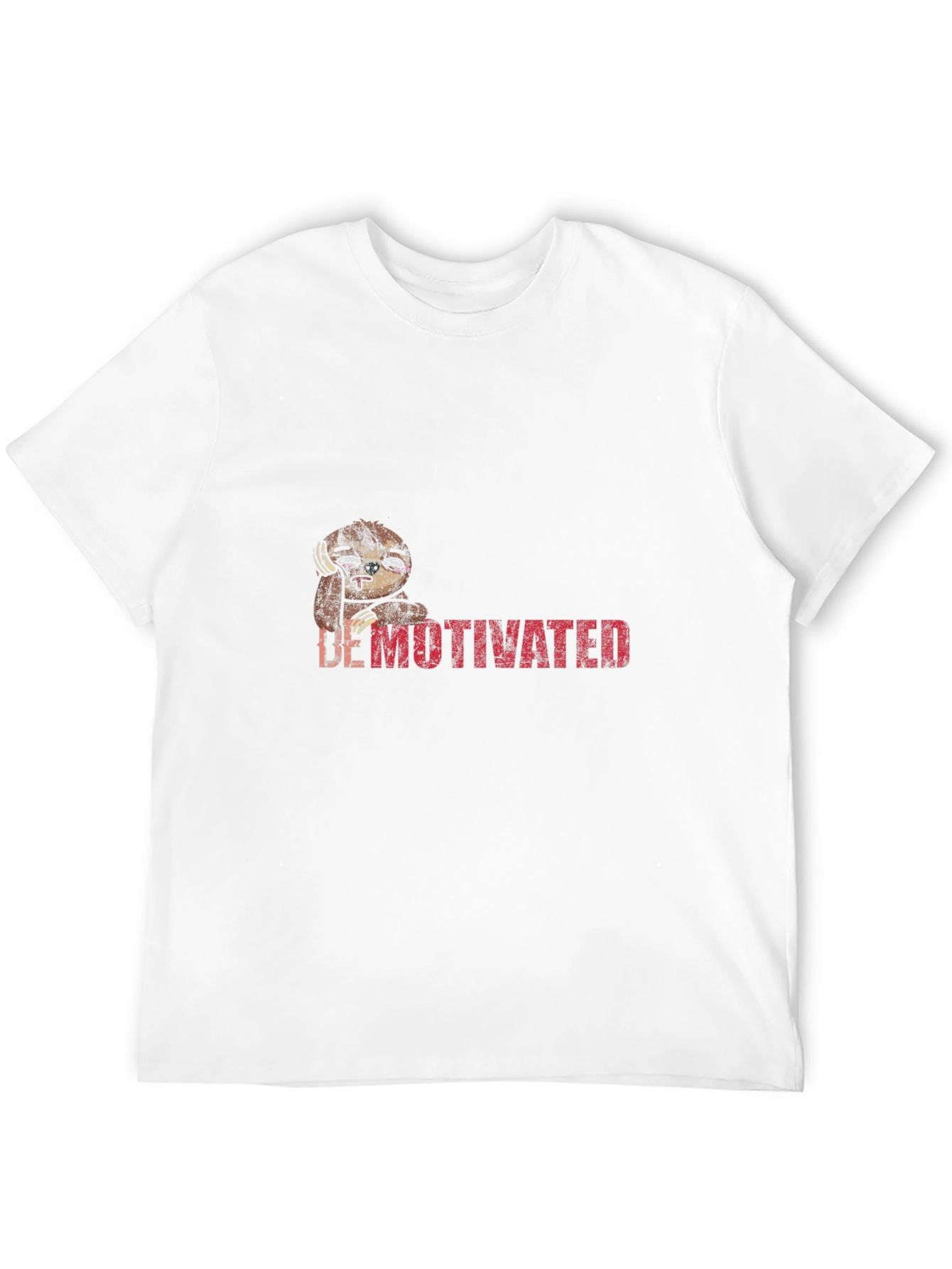 Demotivated Sloth Graphic Tee - Black