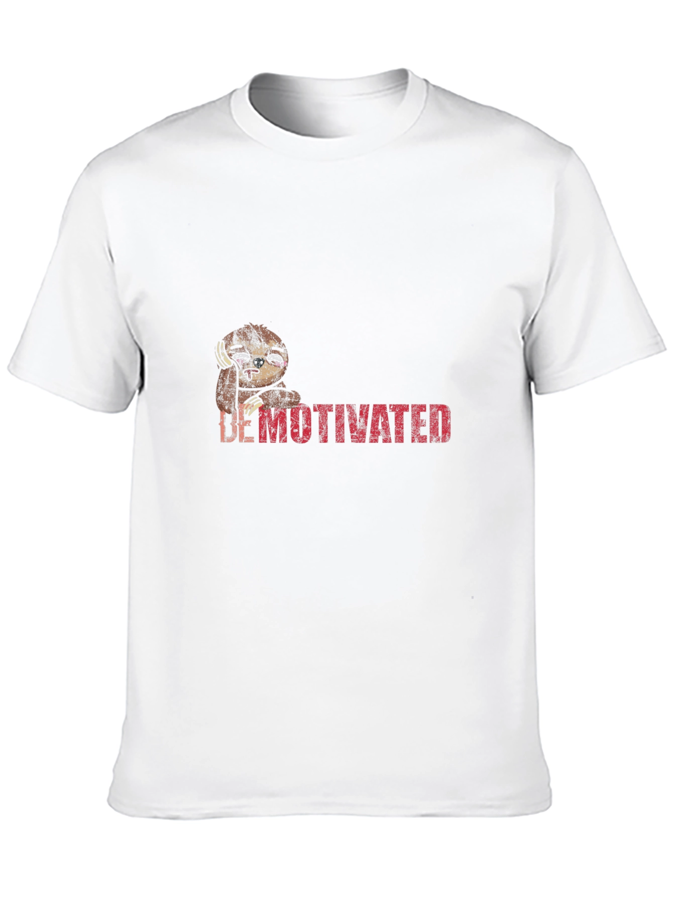 Demotivated Sloth Graphic Tee - Black