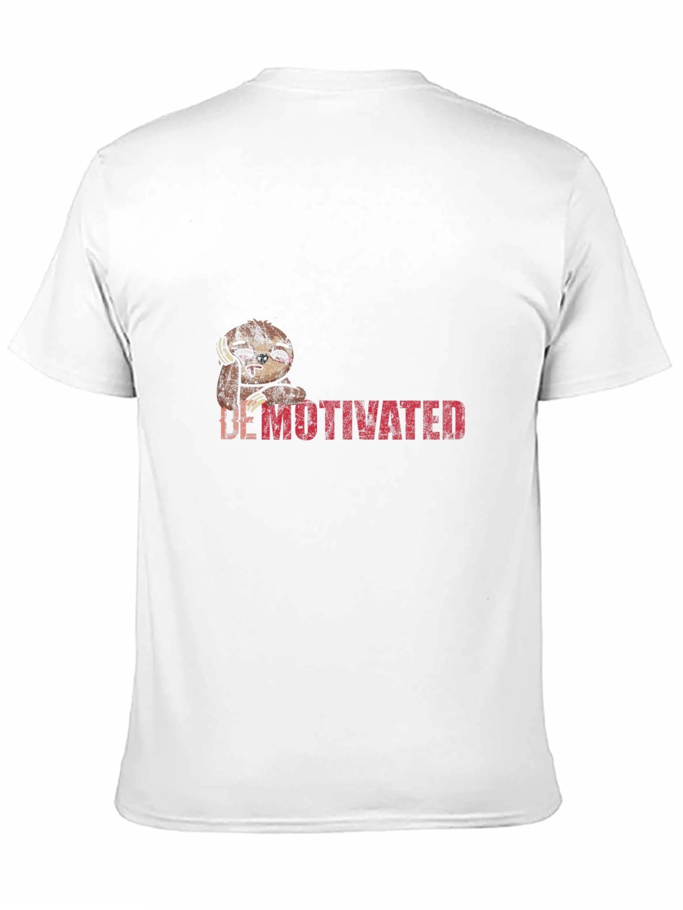 Demotivated Sloth Graphic Tee - Black