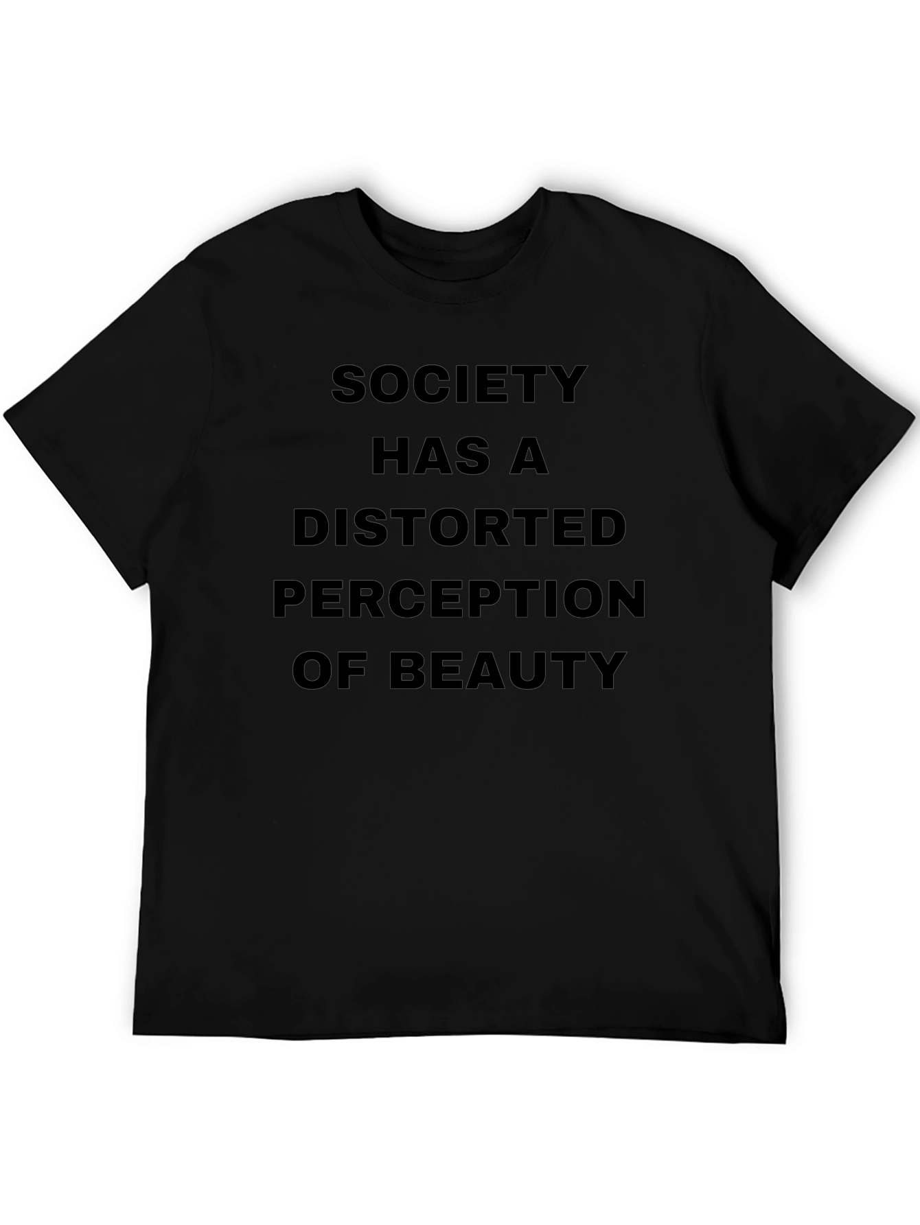 Distorted Perception T-Shirt - Black Graphic Tee