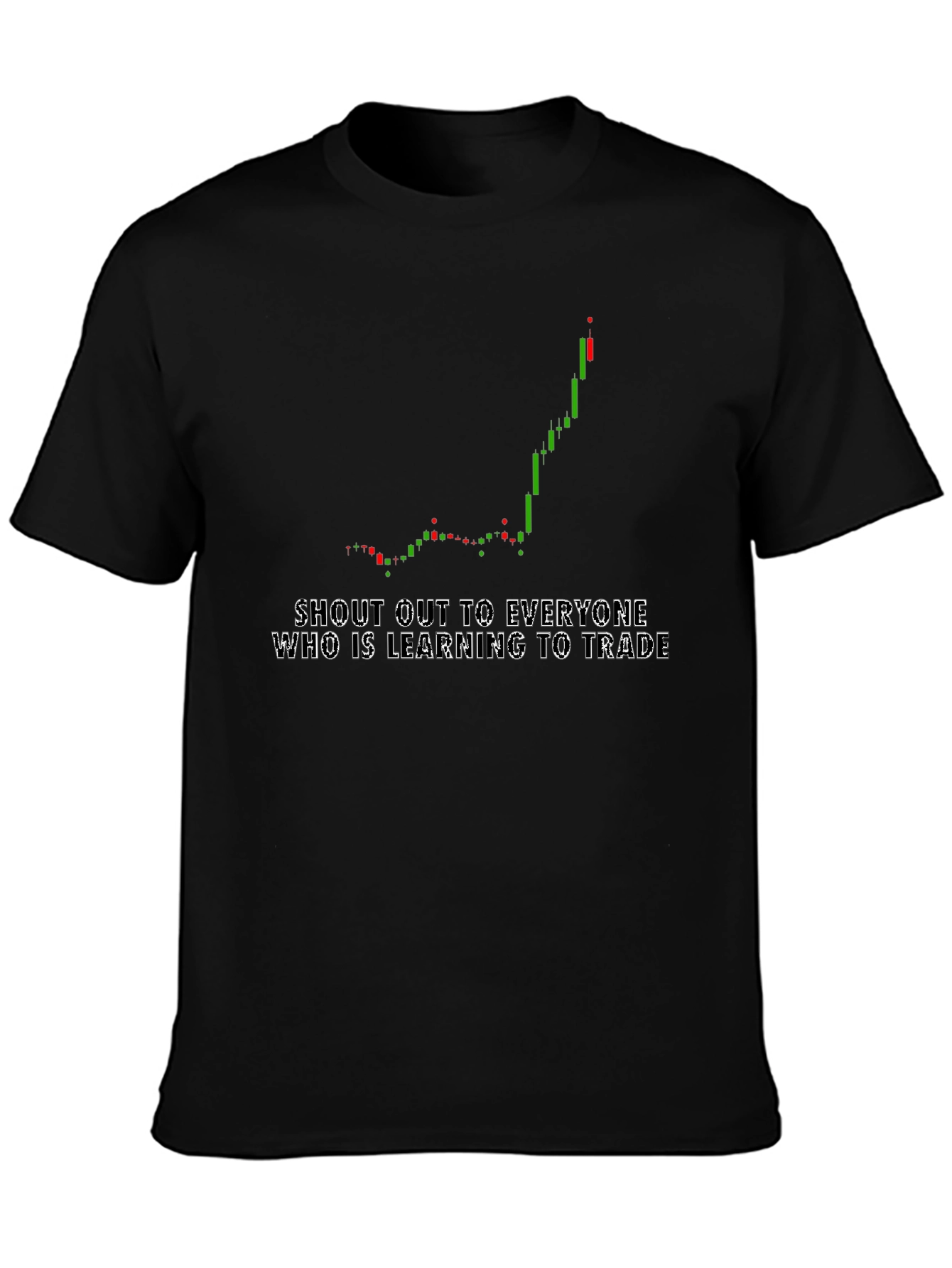 Learn to Trade Black Graphic Tee