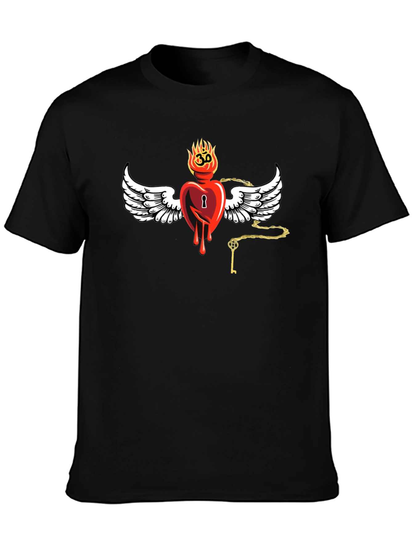 Heart with Wings Graphic Print T-Shirt