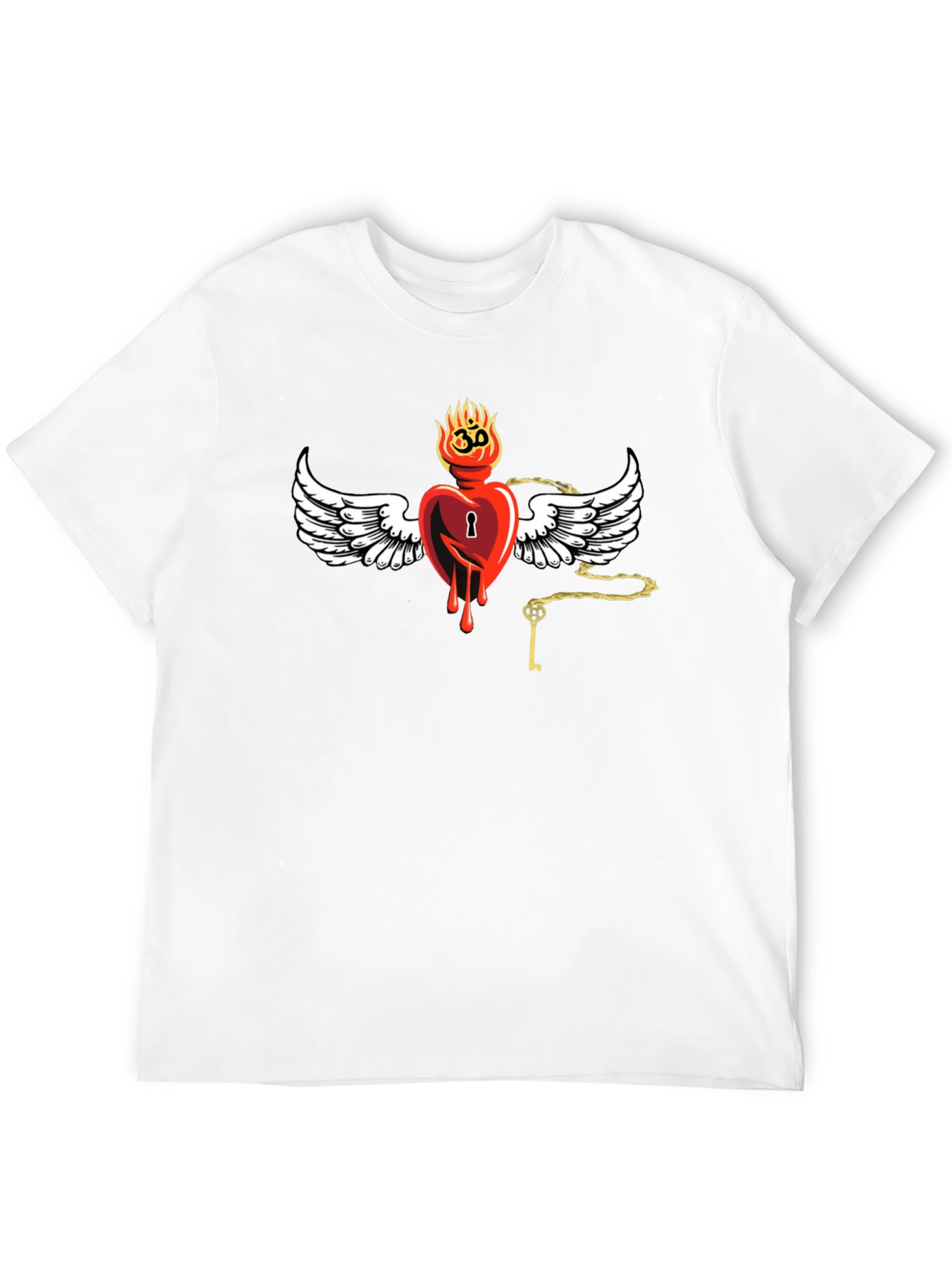 Heart with Wings Graphic Print T-Shirt