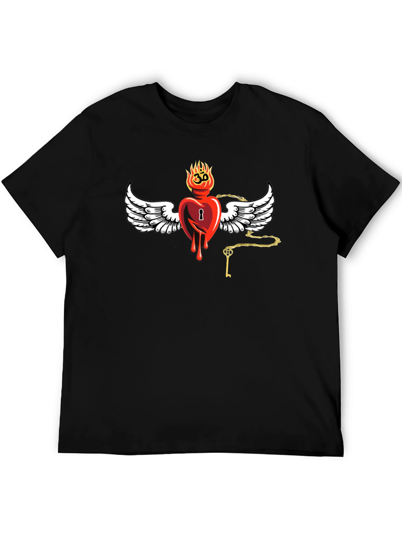 Heart with Wings Graphic Print T-Shirt