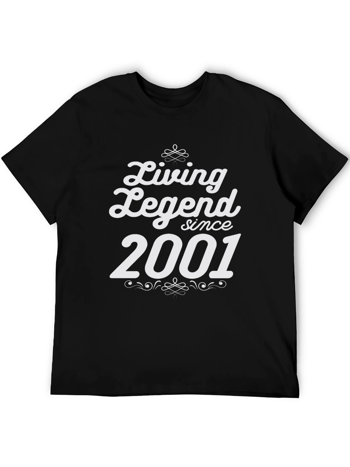 Living Legend Since 2001 Black Graphic T-Shirt