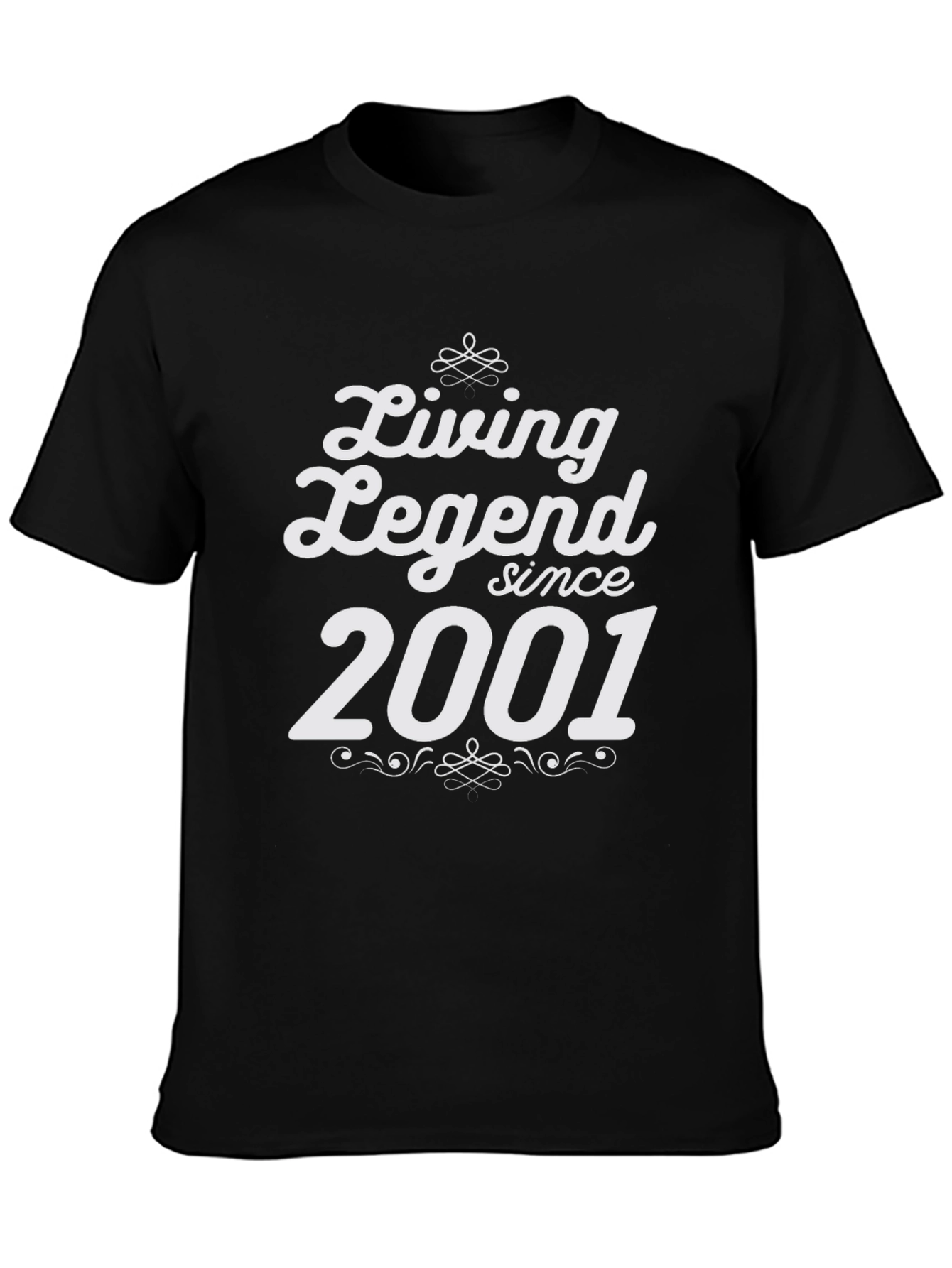 Living Legend Since 2001 Black Graphic T-Shirt