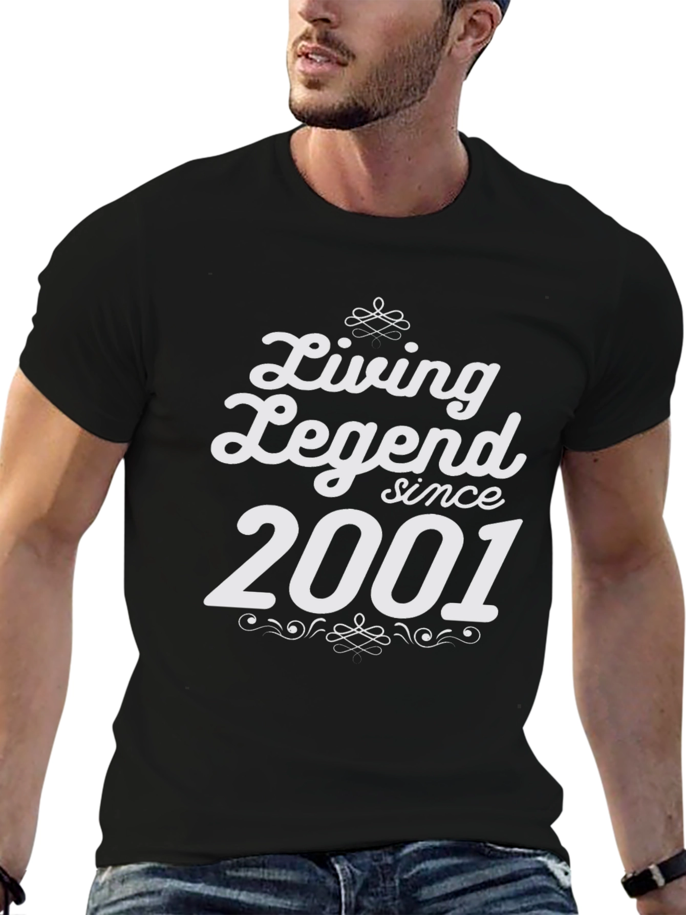 Living Legend Since 2001 Black Graphic T-Shirt
