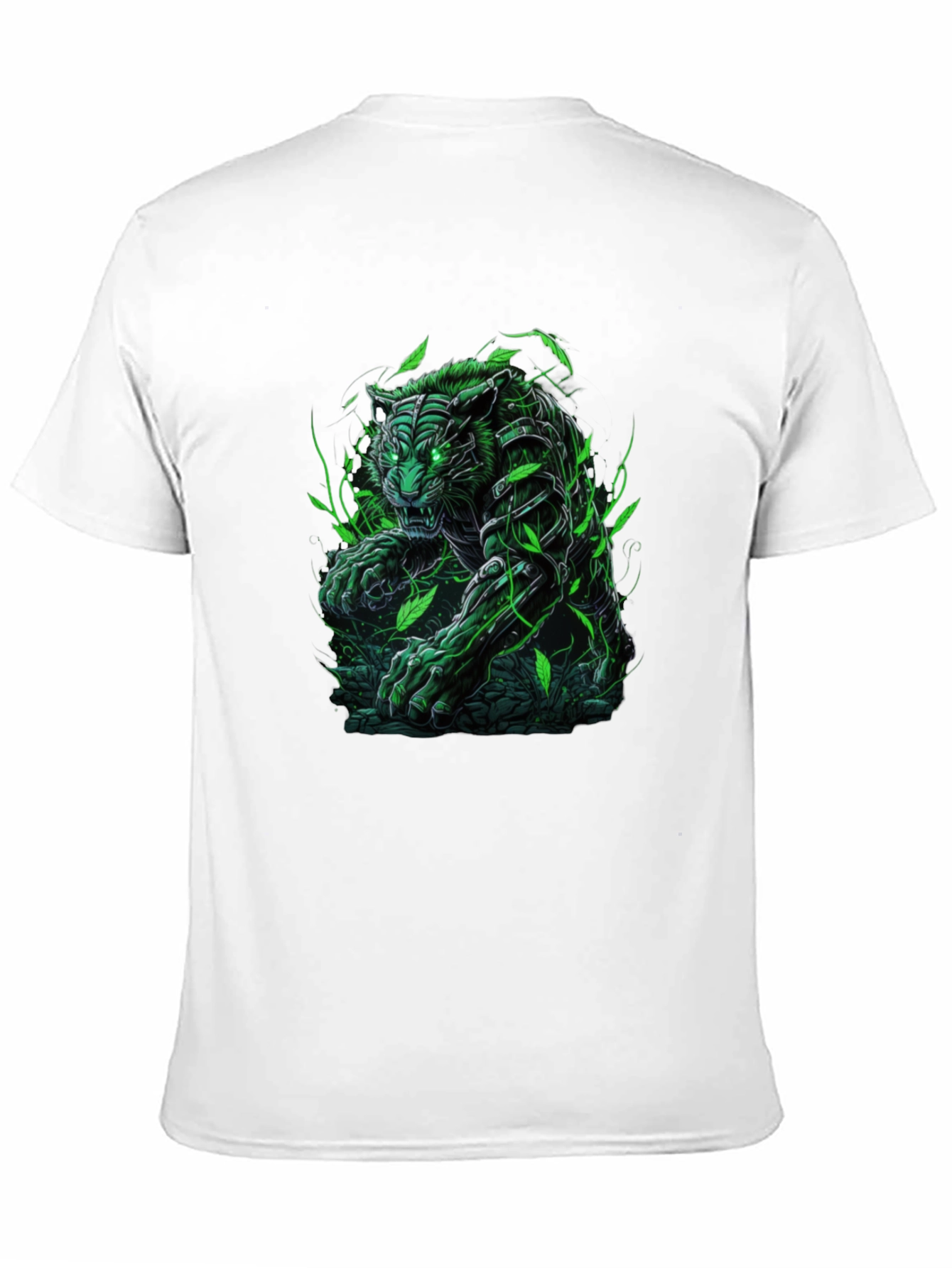 Green Tiger Graphic Tee - Unleash Your Wild Side!