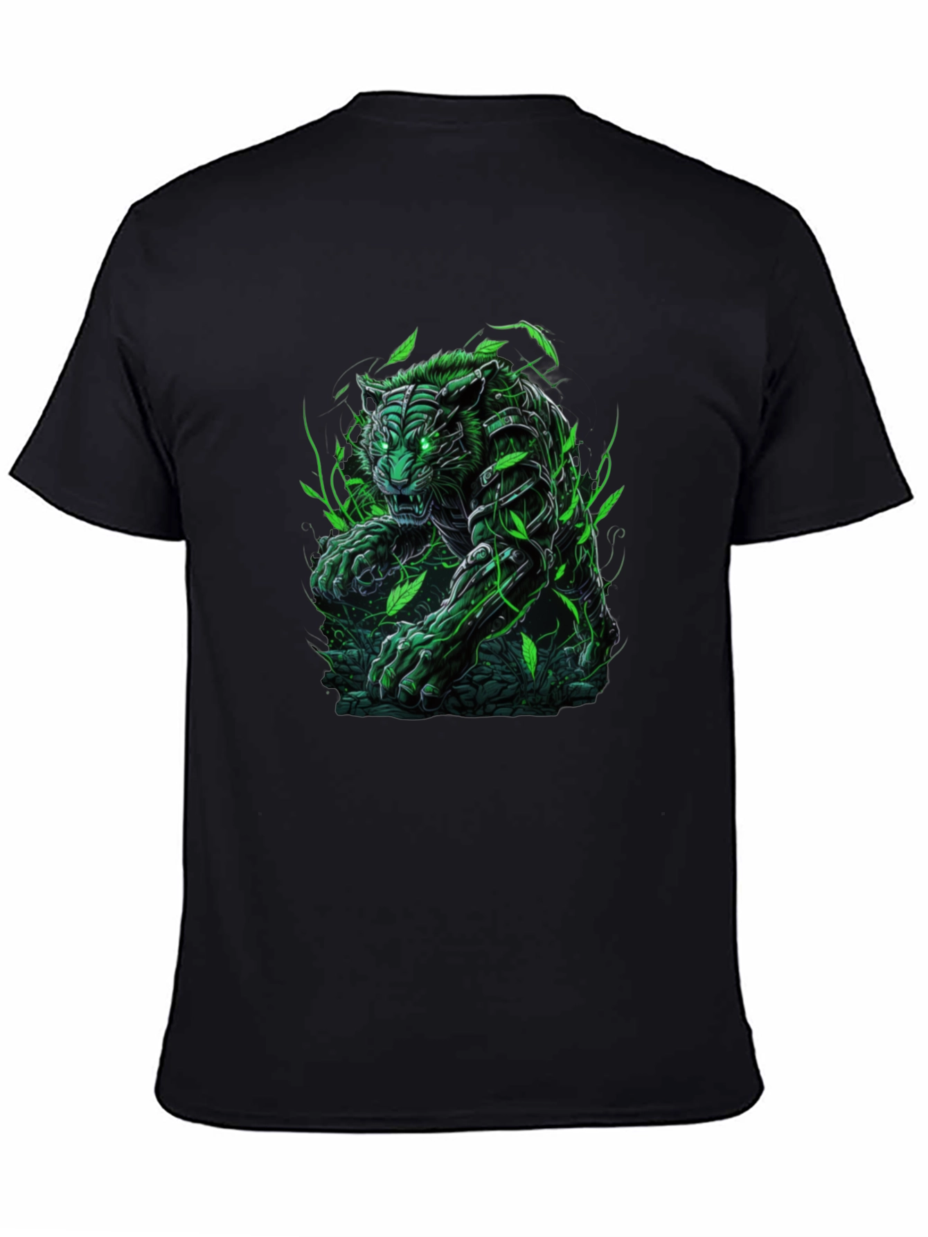 Green Tiger Graphic Tee - Unleash Your Wild Side!