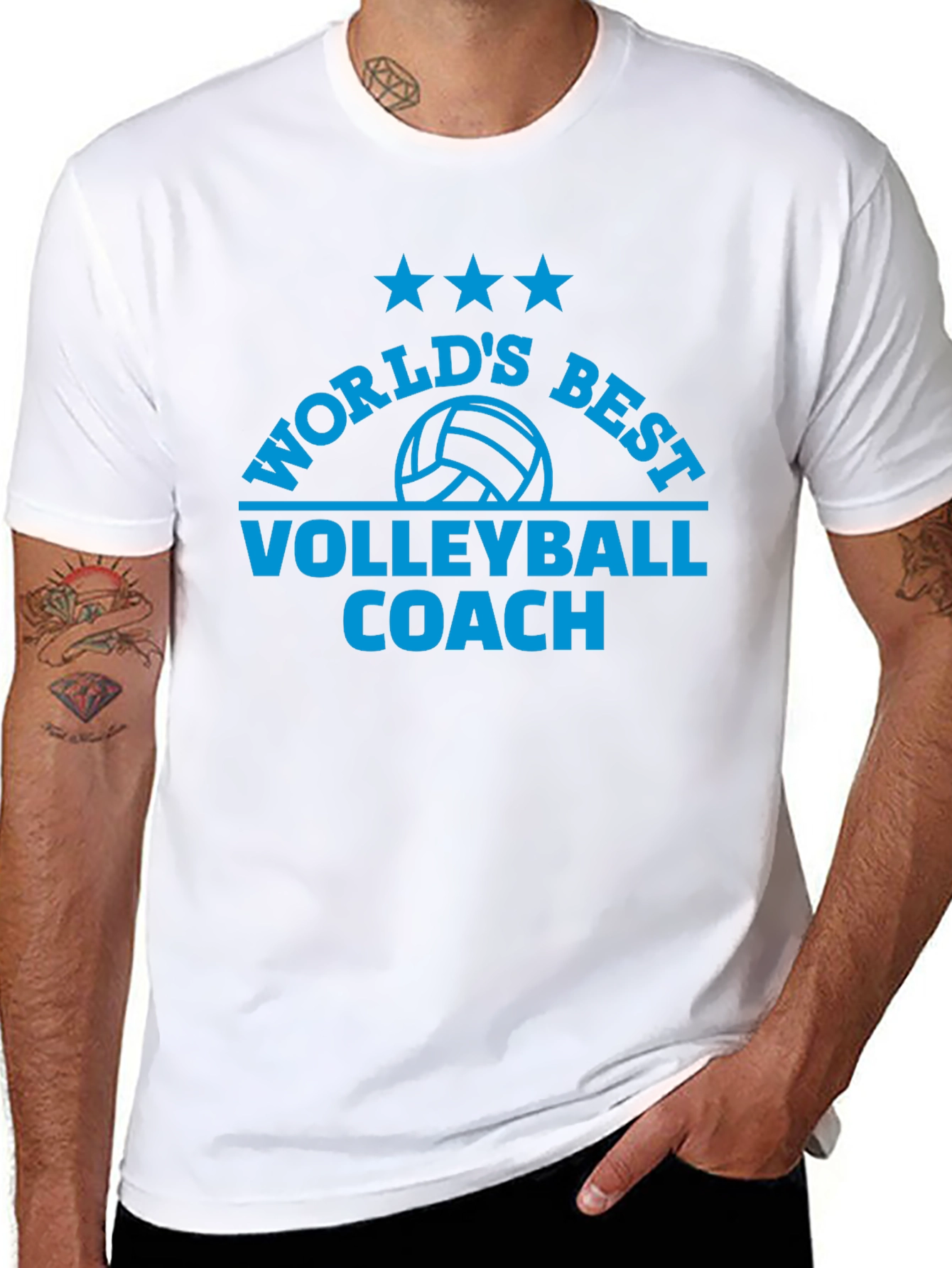 Worlds Best Volleyball Coach Graphic T-Shirt