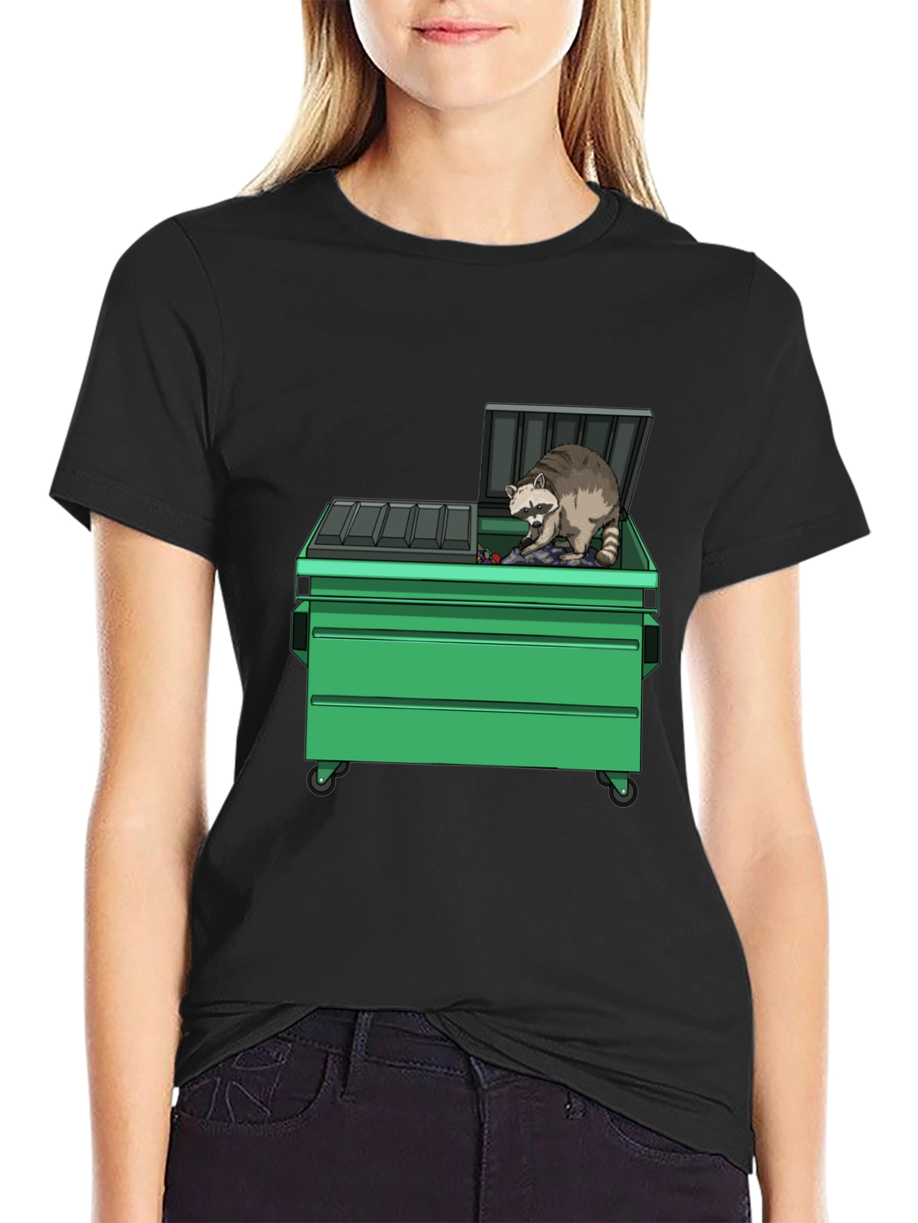 Raccoon Dumpster T-Shirt - Funny Graphic Tee