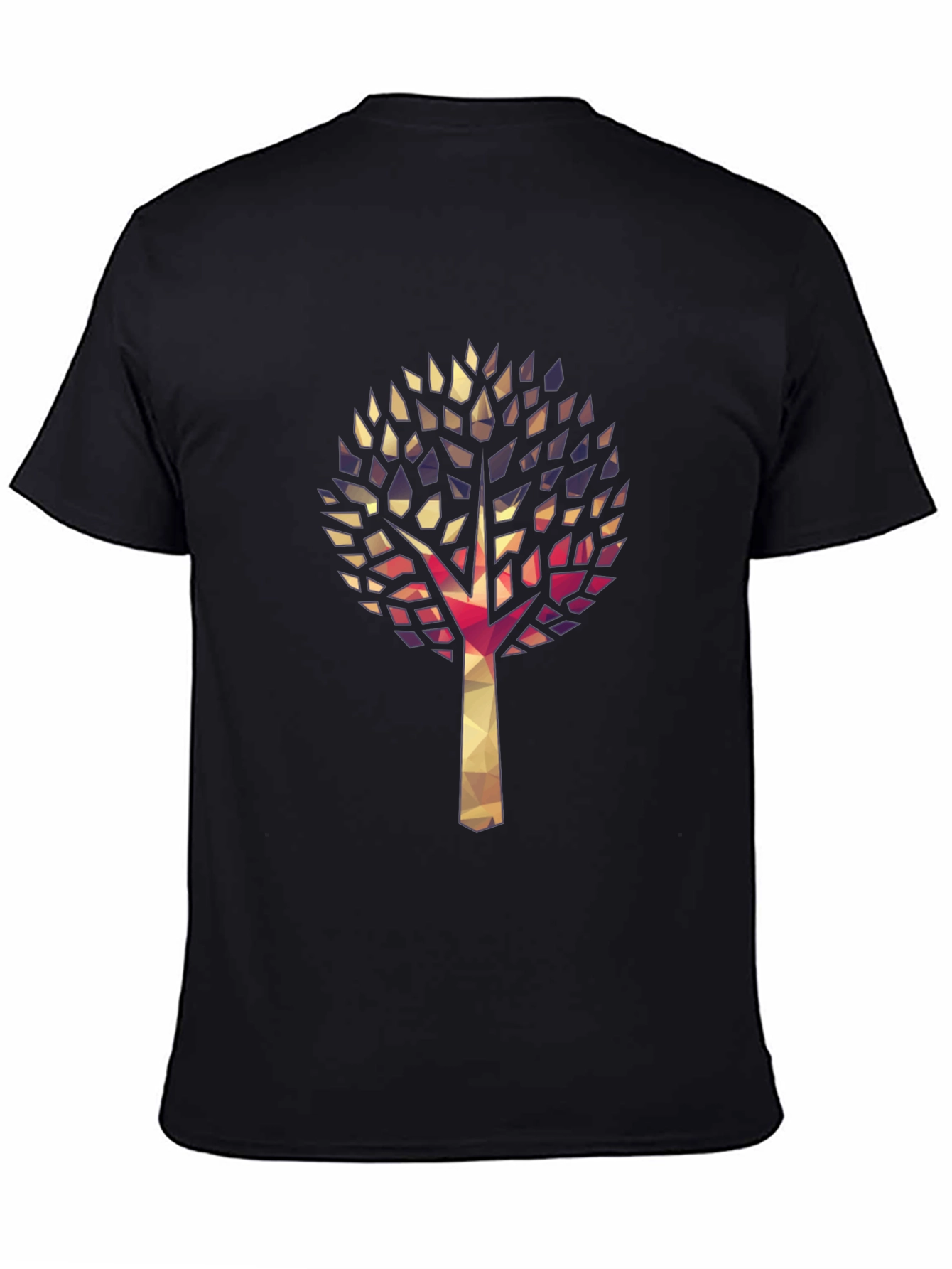 Geometric Tree Graphic Tee - Stylish & Unique
