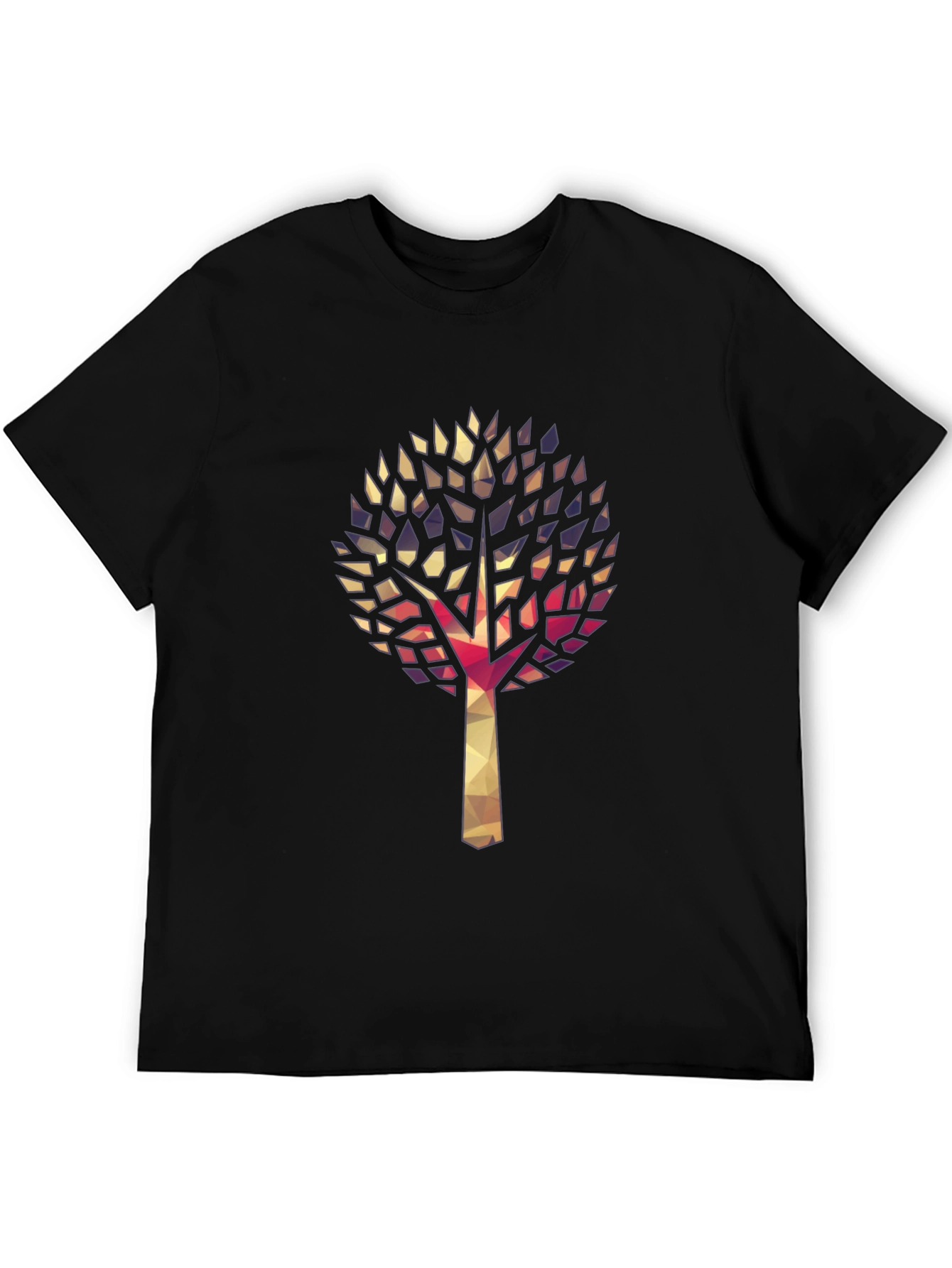 Geometric Tree Graphic Tee - Stylish & Unique